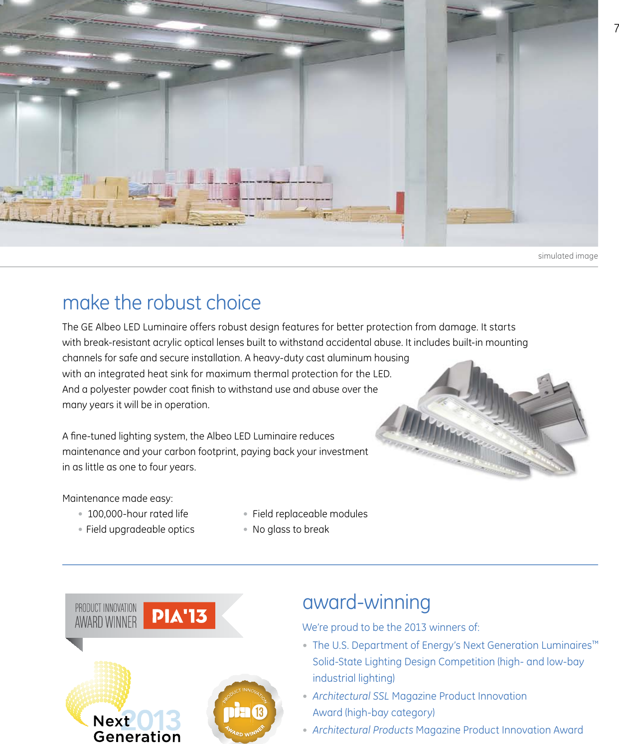 Page 7 of 12 - Ge-Appliances Ge-Abv1-Brochure- Commercial & Industrial LED Lighting Fixtures |GE  Ge-abv1-brochure