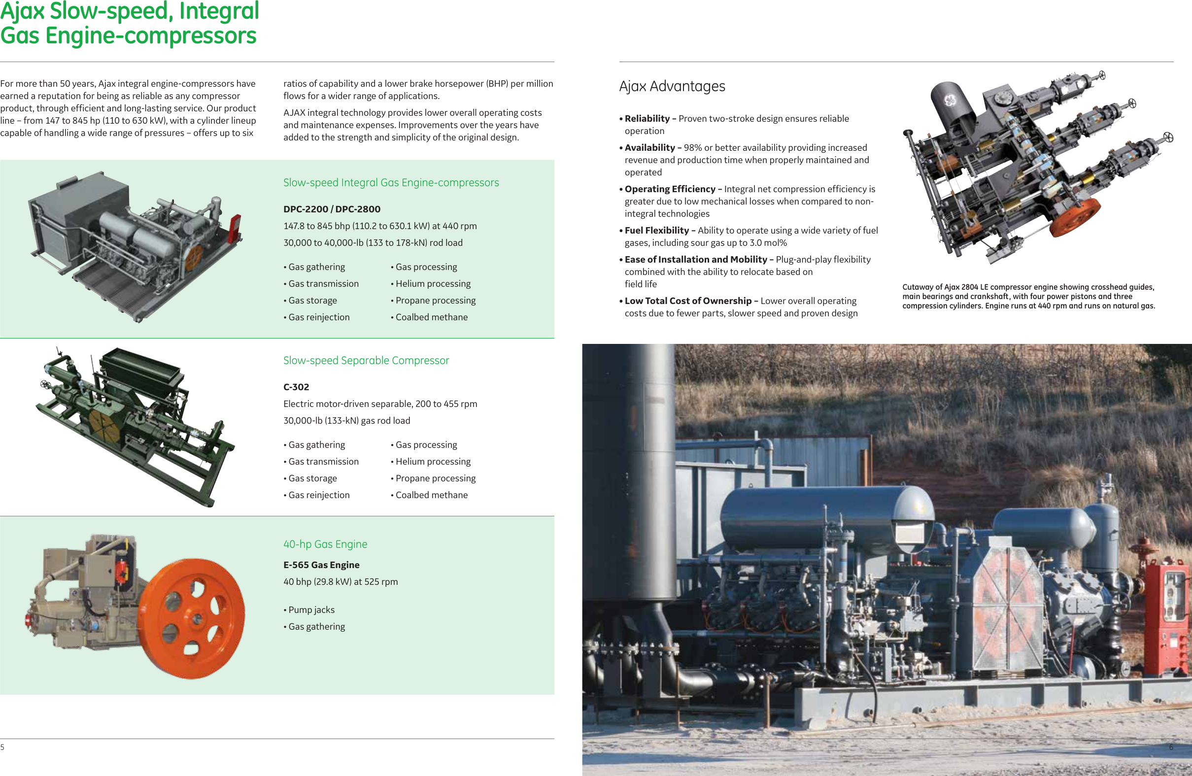 Page 3 of 6 - Ge-Appliances Ge-Ajax-Integral-And-Separable-Reciprocating-Compressor-Portfolio-Gea31391-Brochure-  Ge-ajax-integral-and-separable-reciprocating-compressor-portfolio-gea31391-brochure