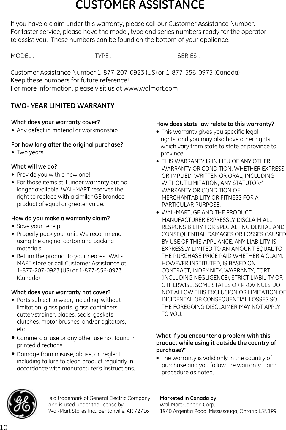 Page 10 of 10 - Ge-Appliances Ge-Appliances-169084-Users-Manual 169084_085_ GE Slow Cooker IM _revised_