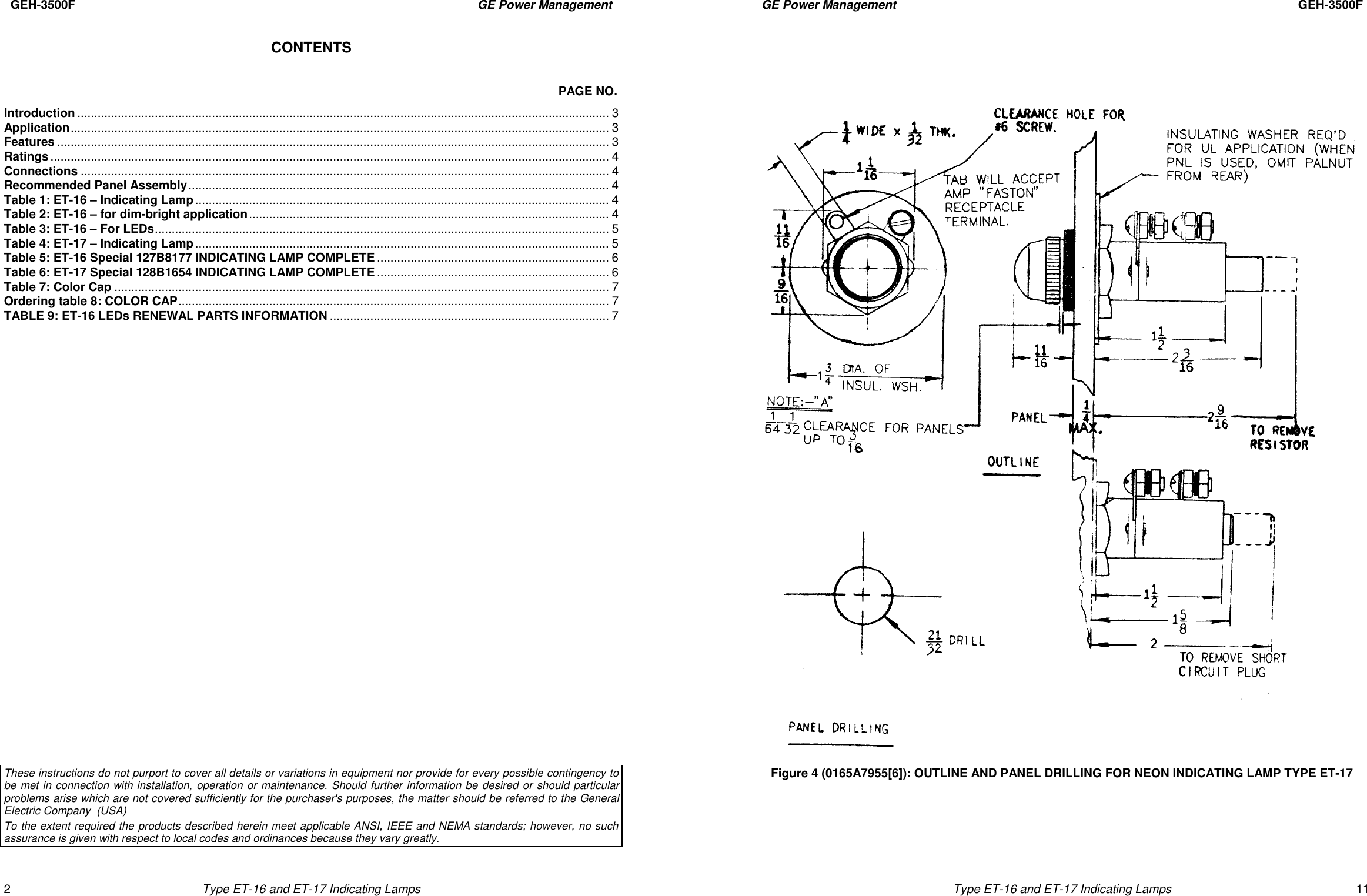 Page 11 of 12 - Ge-Appliances Ge-Appliances-General-Electric-Indoor-Furnishings-Et-16-Users-Manual- Type ET-16 And ET-17 Instructions  Ge-appliances-general-electric-indoor-furnishings-et-16-users-manual