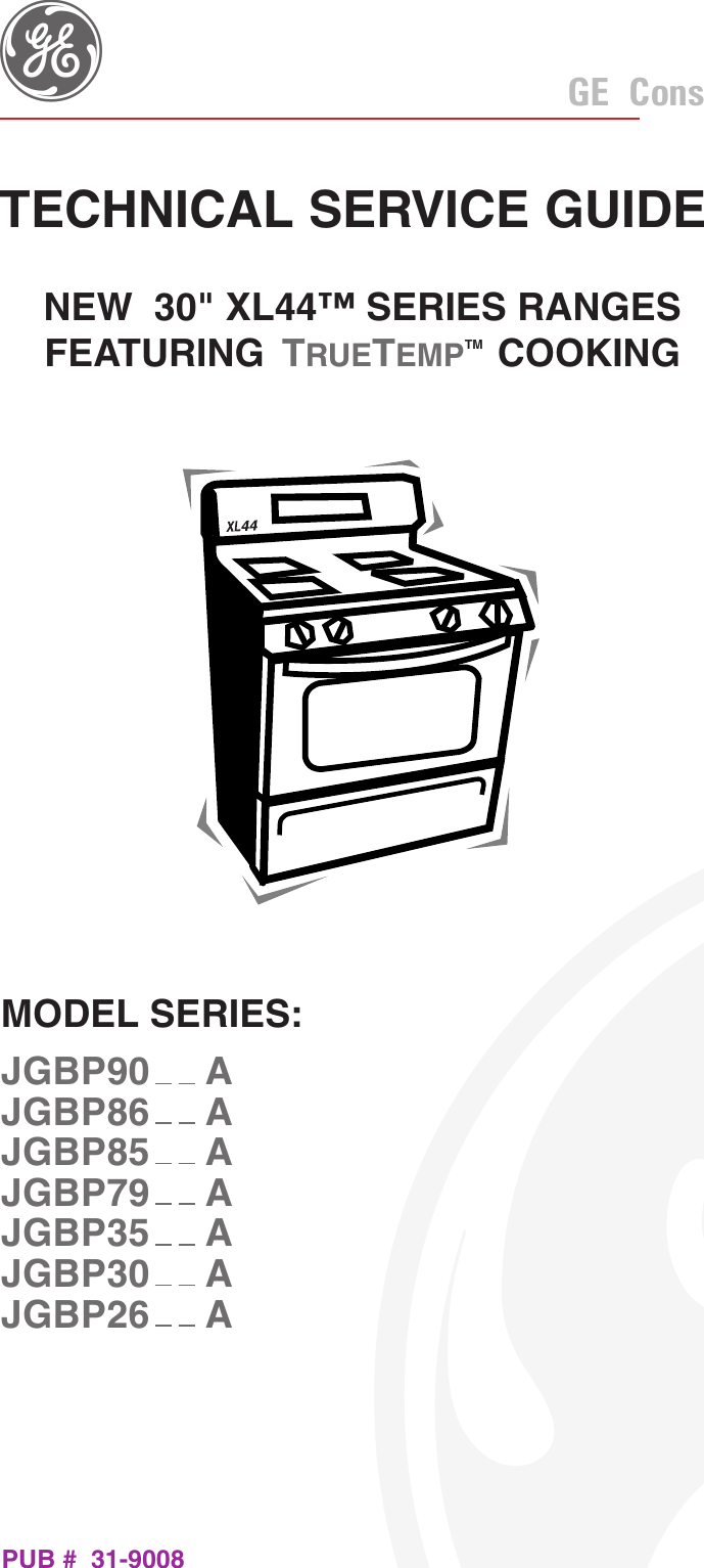 Owner's Manual For Ge Range