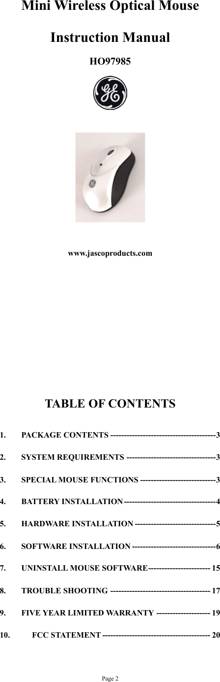 Page 1 of 11 - Ge-Appliances Ge-Appliances-Ho97985-Users-Manual- USB 7IN1 Card Reader Ge-appliances-ho97985-users-manual