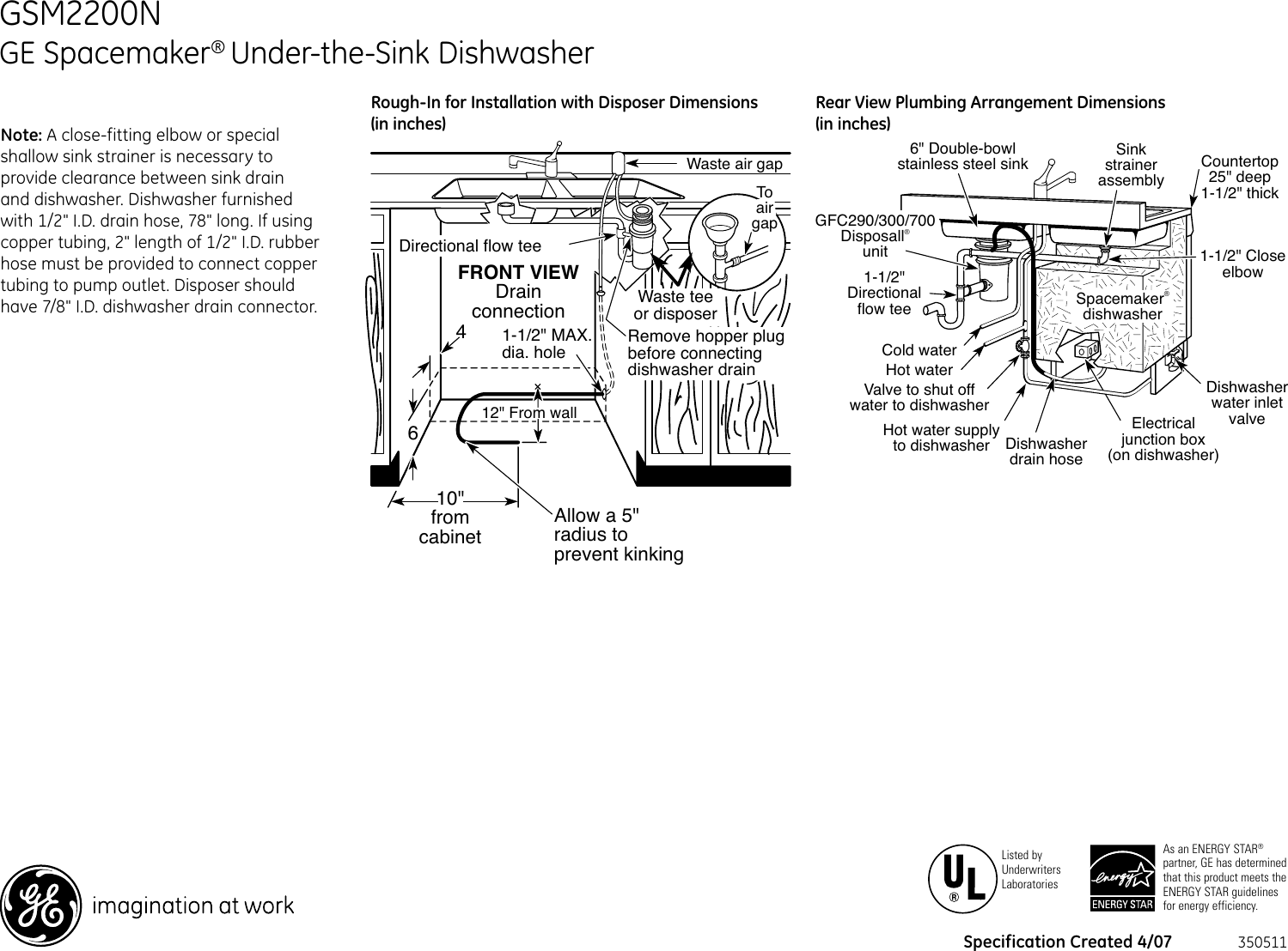 Page 2 of 4 - Ge-Appliances Ge-Appliances-Spacemaker-Gsm2200N-Users-Manual-  Ge-appliances-spacemaker-gsm2200n-users-manual