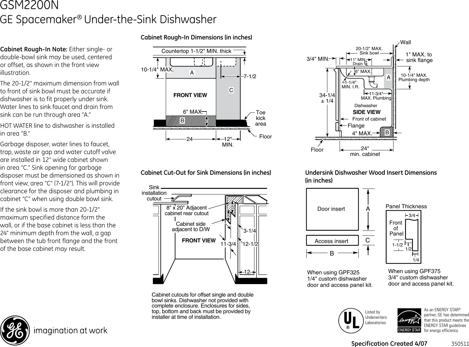 Page 3 of 4 - Ge-Appliances Ge-Appliances-Spacemaker-Gsm2200N-Users-Manual-  Ge-appliances-spacemaker-gsm2200n-users-manual