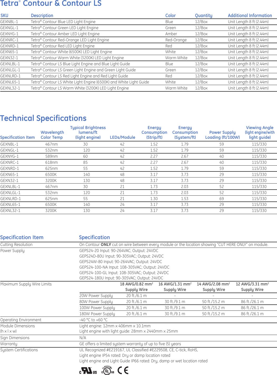 Page 5 of 6 - Ge-Appliances Ge-Contour-Data-Sheet- GE LED Signage Lighting Tetra Contour LS DataSheet | SIGN119  Ge-contour-data-sheet