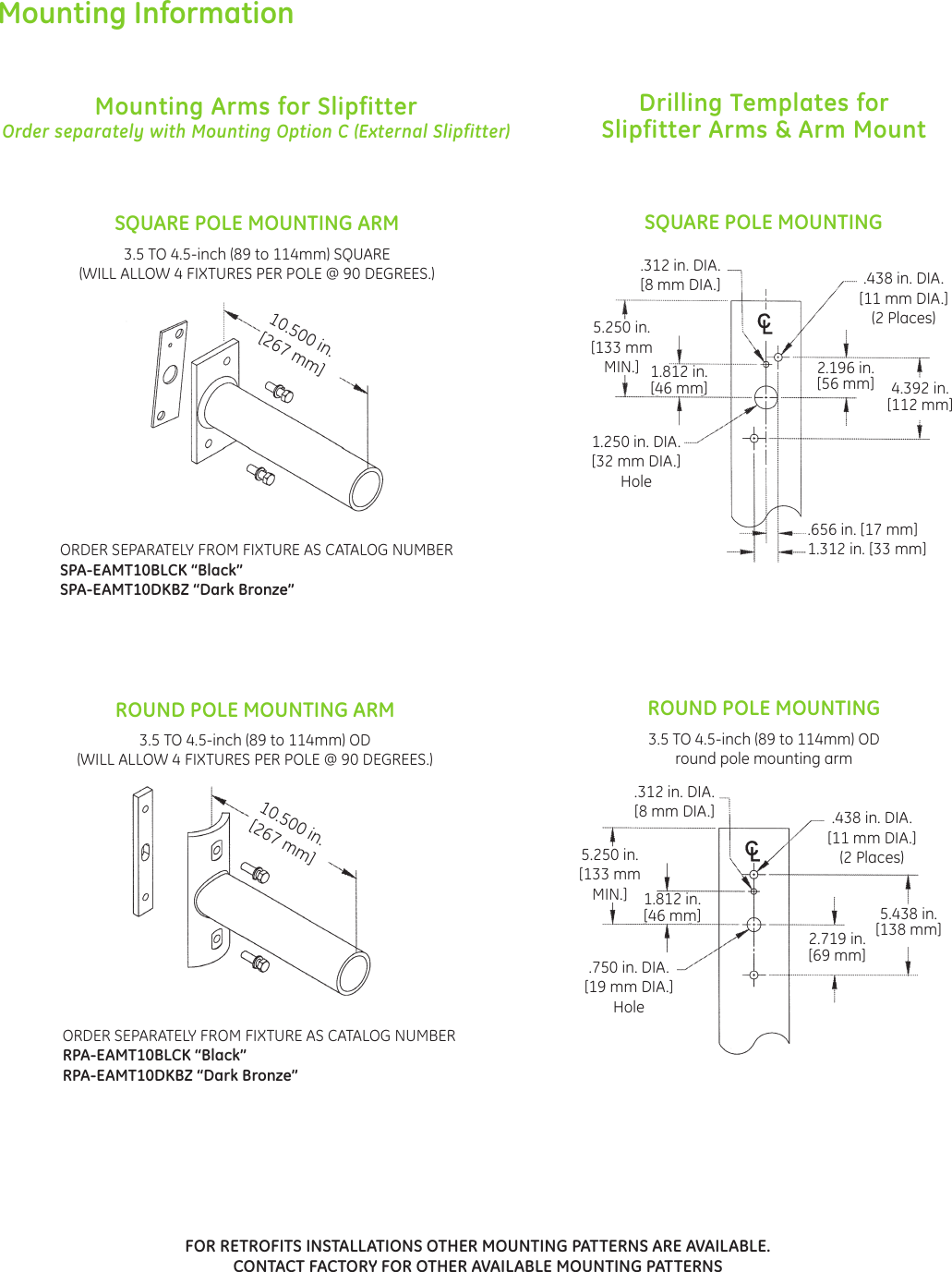 Page 7 of 8 - Ge-Appliances Ge-Easm-And-Eamm-Data-Sheet- GE Evolve Outdoor LED Lighting Fixtures Area Light Modular Small Medium EAMM EASM DataSheet |  Ge-easm-and-eamm-data-sheet