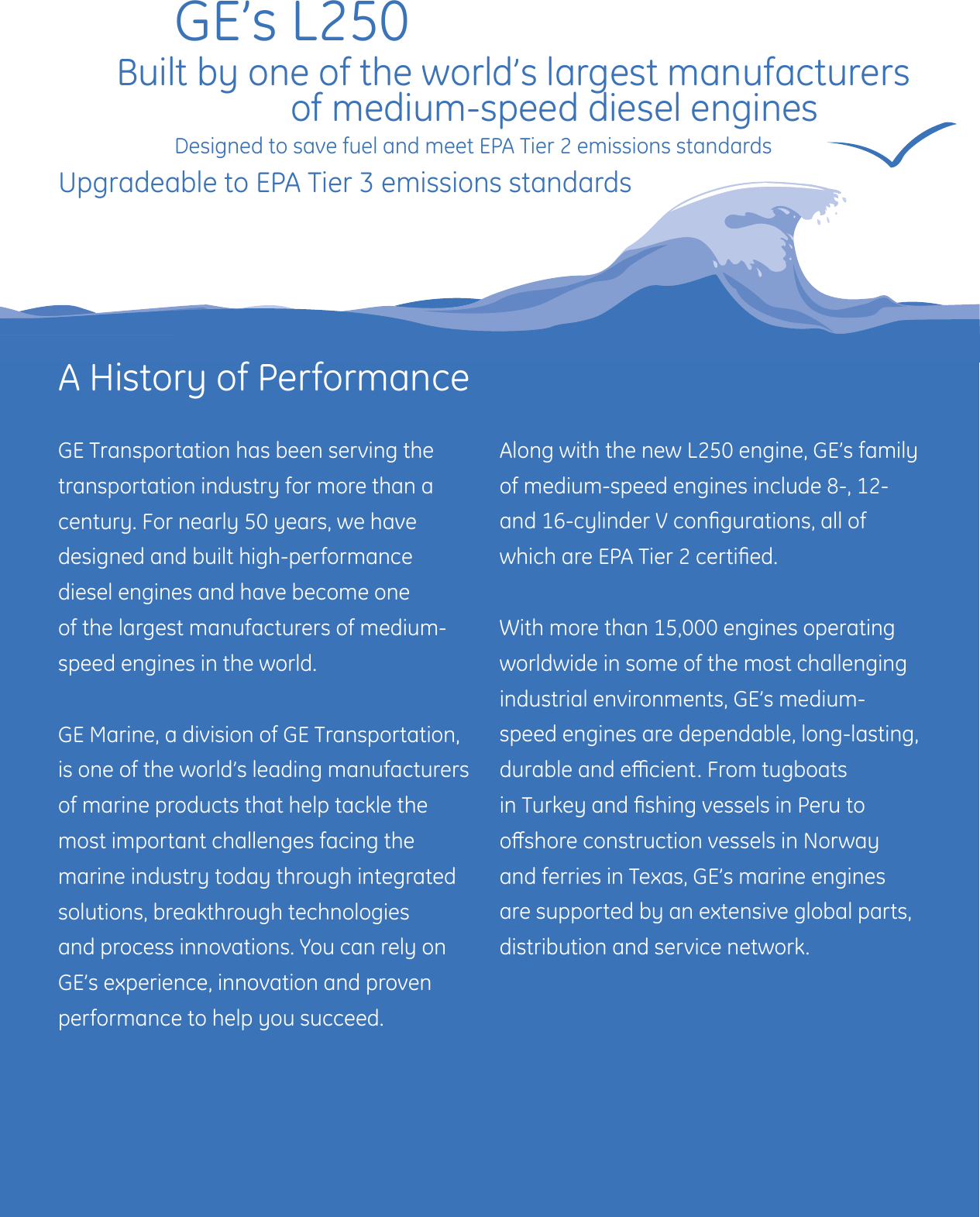 Page 2 of 6 - Ge-Appliances Ge-L250-Marine-Engine-Tier-3-Imo-Tier-Ii-Users-Manual-  Ge-l250-marine-engine-tier-3-imo-tier-ii-users-manual