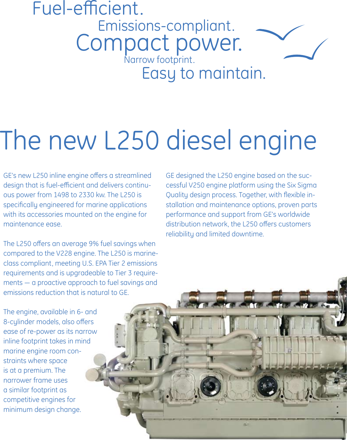 Page 3 of 6 - Ge-Appliances Ge-L250-Marine-Engine-Tier-3-Imo-Tier-Ii-Users-Manual-  Ge-l250-marine-engine-tier-3-imo-tier-ii-users-manual