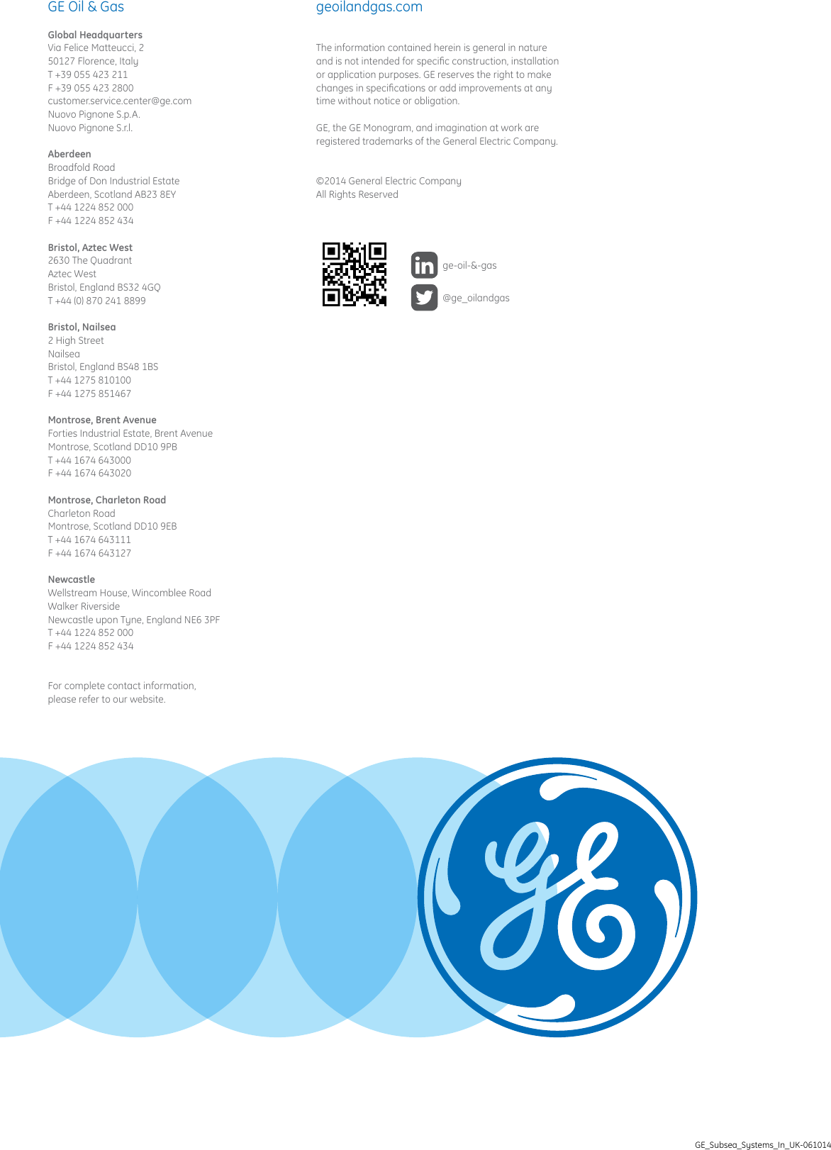 Page 12 of 12 - Ge-Appliances Ge-Operations-And-Maintenance-Brochure-  Ge-operations-and-maintenance-brochure
