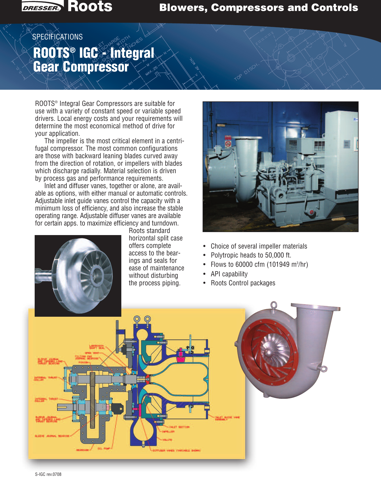 Page 1 of 2 - Ge-Appliances Ge-Roots-Single-Stage-Igc-Api-617-672-Centrifugal-Compressor-Brochure- S-EZA80305  Ge-roots-single-stage-igc-api-617-672-centrifugal-compressor-brochure