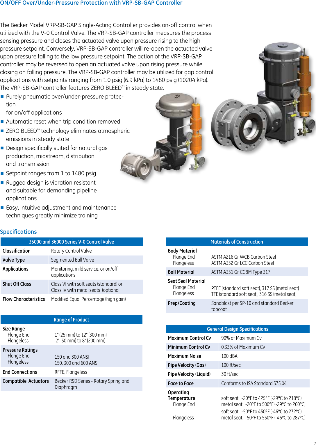 Page 7 of 12 - Ge-Appliances Ge-Rotary-Control-Valves-Gea31409-Brochure-  Ge-rotary-control-valves-gea31409-brochure