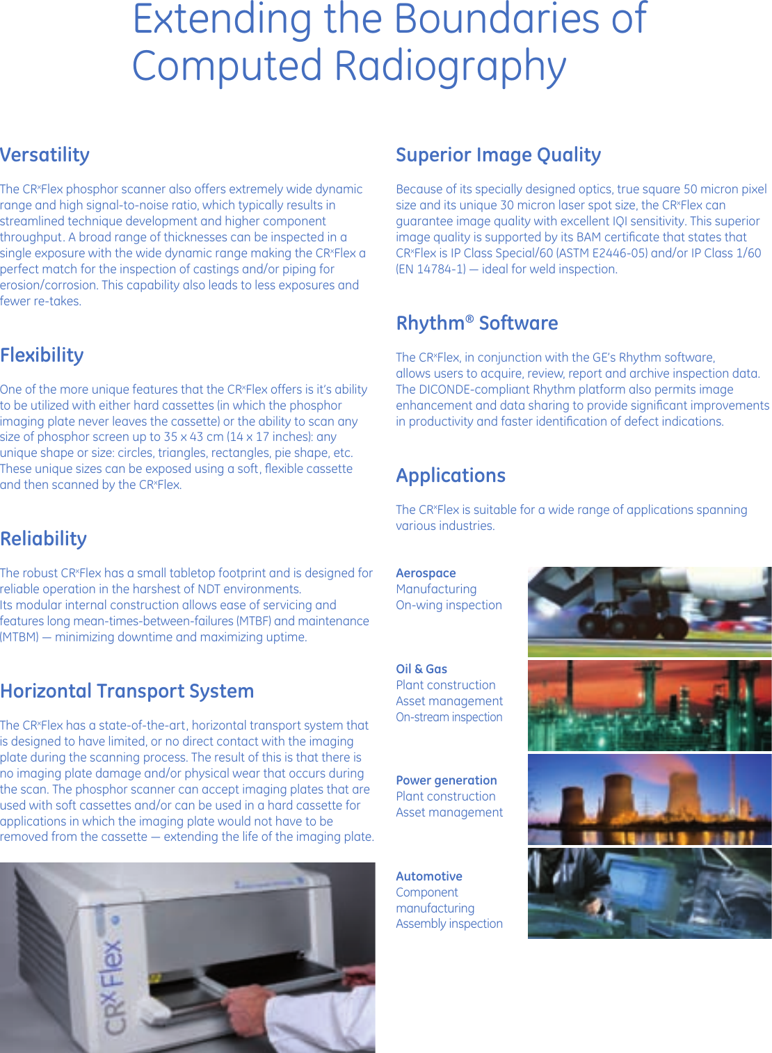 Page 2 of 4 - Ge Ge-Crxflex-Cr-Scanner-Brochure-  Ge-crxflex-cr-scanner-brochure