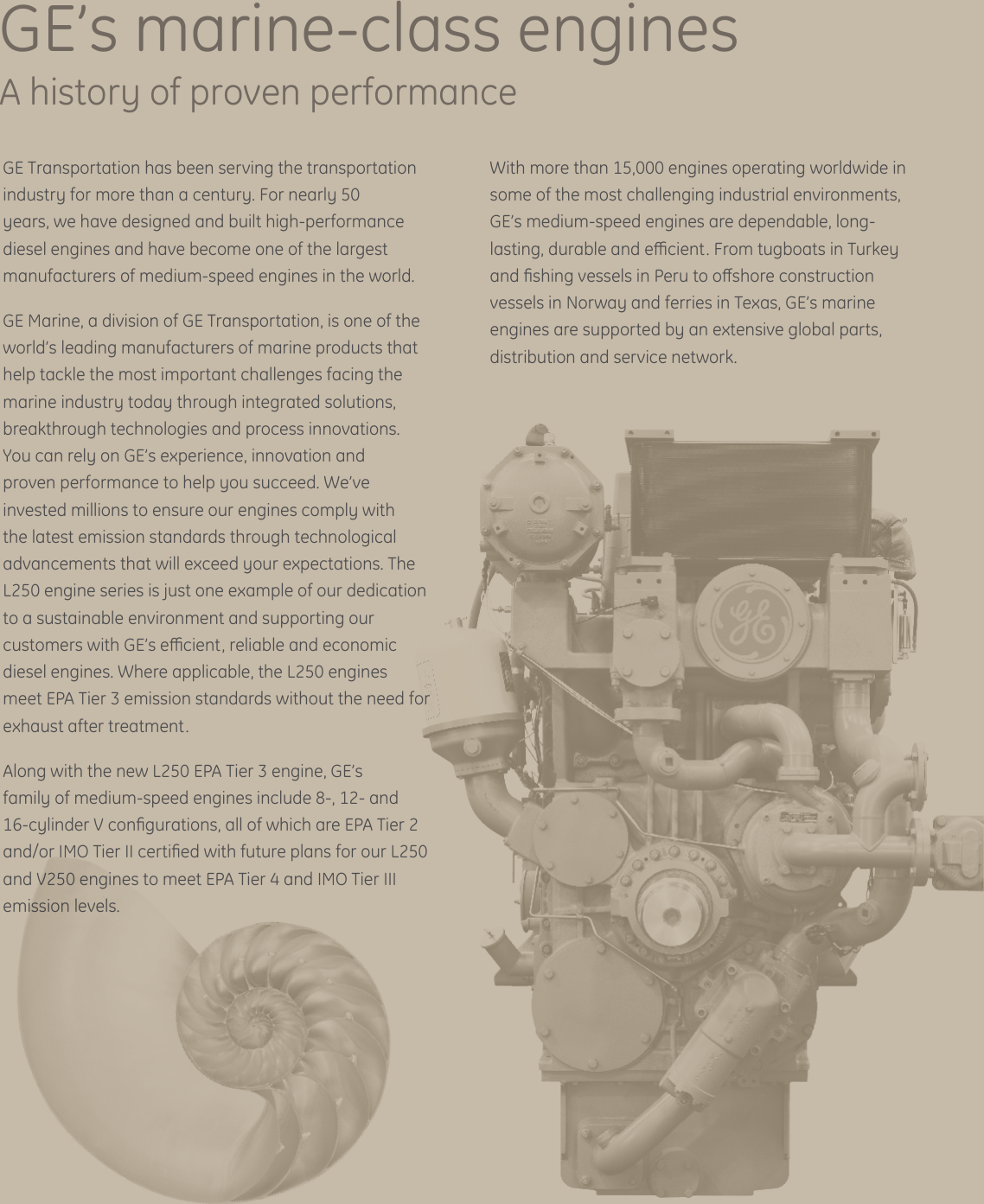 Page 2 of 6 - Ge Ge-L250-Marine-Engine-Tier-3-Imo-Tier-Ii-Users-Manual-  Ge-l250-marine-engine-tier-3-imo-tier-ii-users-manual