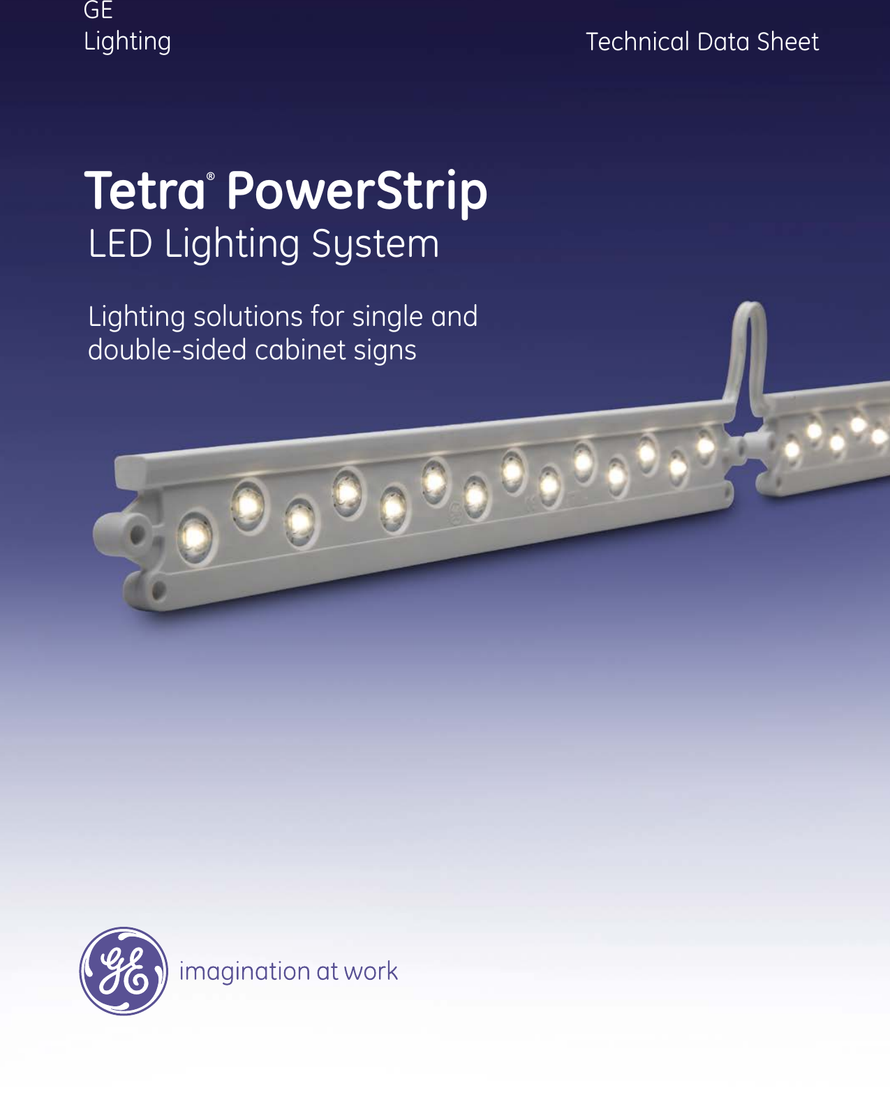 Page 1 of 4 - Ge Ge-Powerstrip-Data-Sheet- LED Signage Lighting Tetra PowerStrip — Data Sheet | SIGN127 Ge-powerstrip-data-sheet
