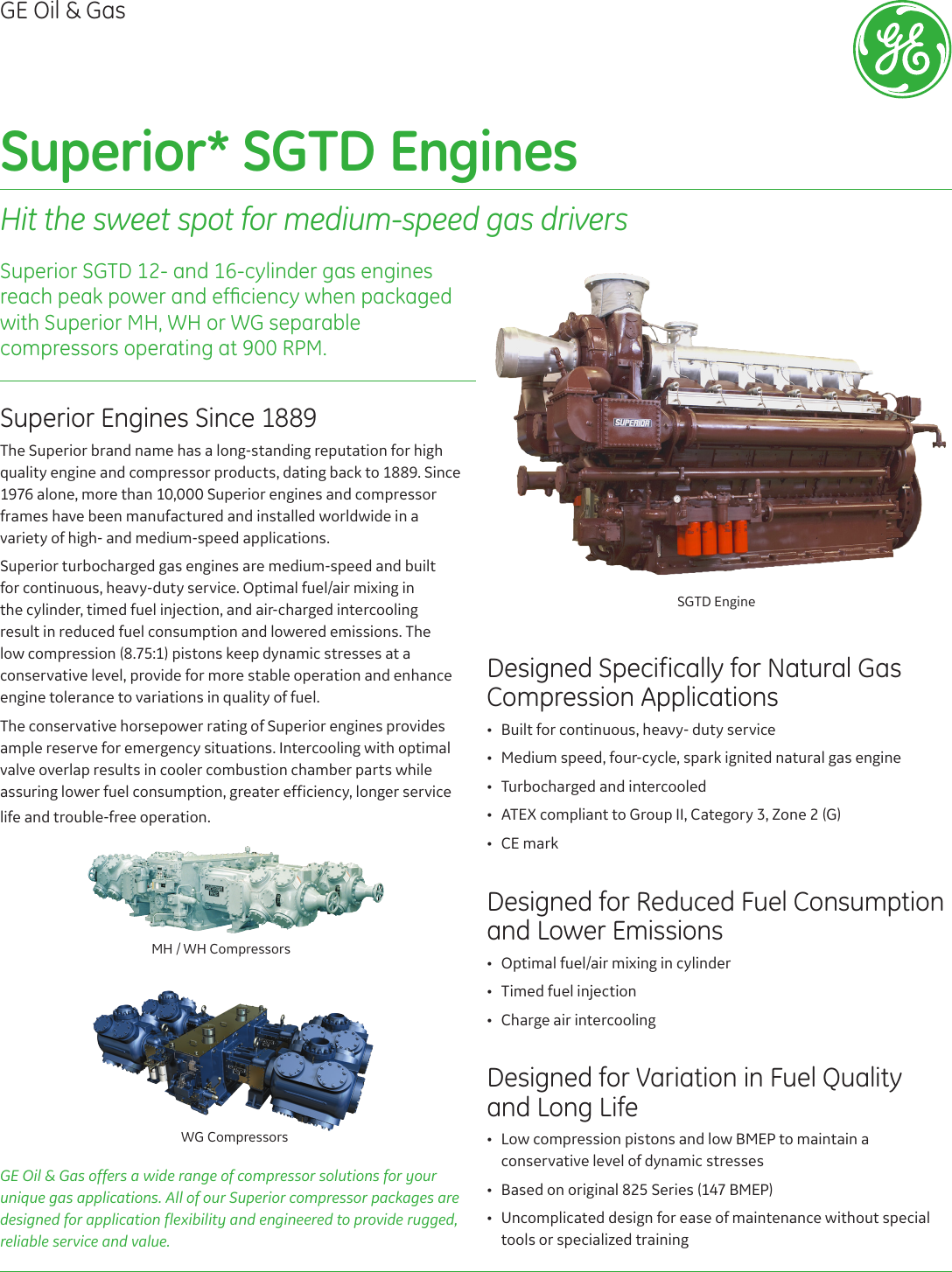 Page 1 of 2 - Ge Ge-Superior-Gas-Engine-Portfolio-Gea31212-Technical-Specifications-  Ge-superior-gas-engine-portfolio-gea31212-technical-specifications