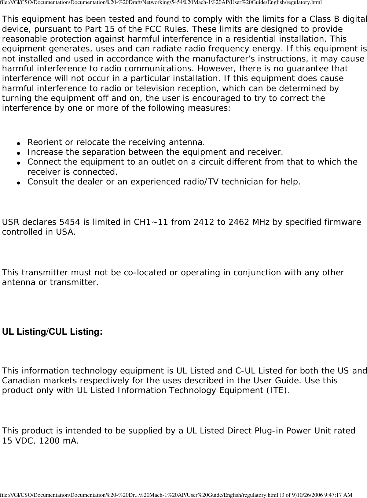 Page 115 of GemTek Technology A950630GN USRobotics Wireless Nd1 Access Point User Manual Manual
