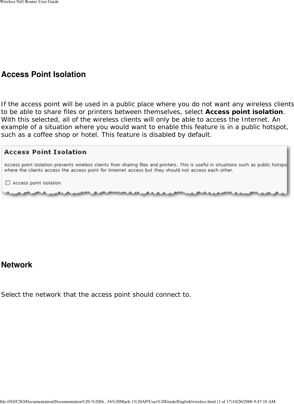 Page 39 of GemTek Technology A950630GN USRobotics Wireless Nd1 Access Point User Manual Manual
