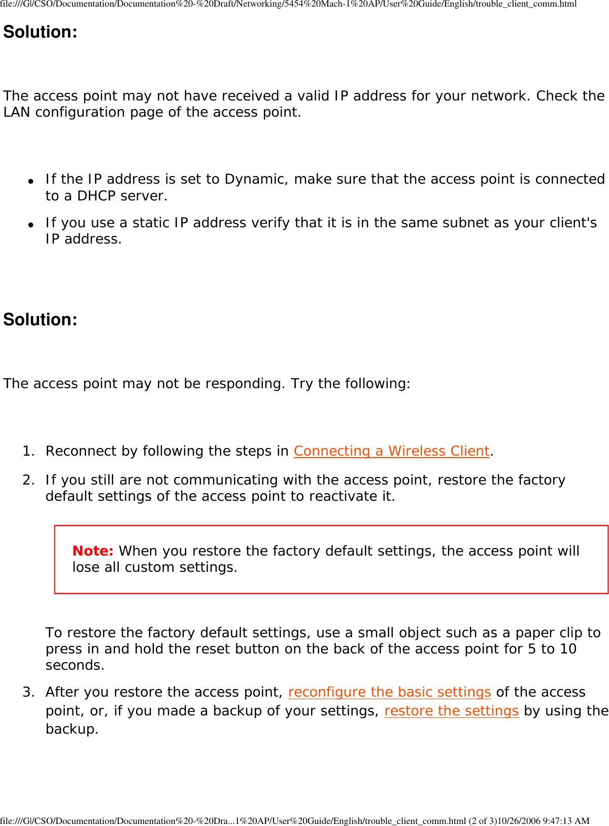 Page 77 of GemTek Technology A950630GN USRobotics Wireless Nd1 Access Point User Manual Manual