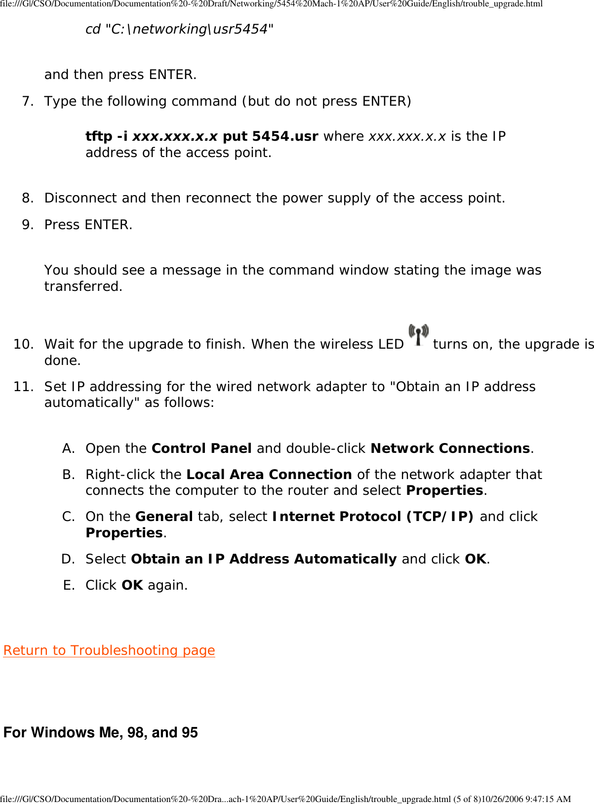 Page 97 of GemTek Technology A950630GN USRobotics Wireless Nd1 Access Point User Manual Manual