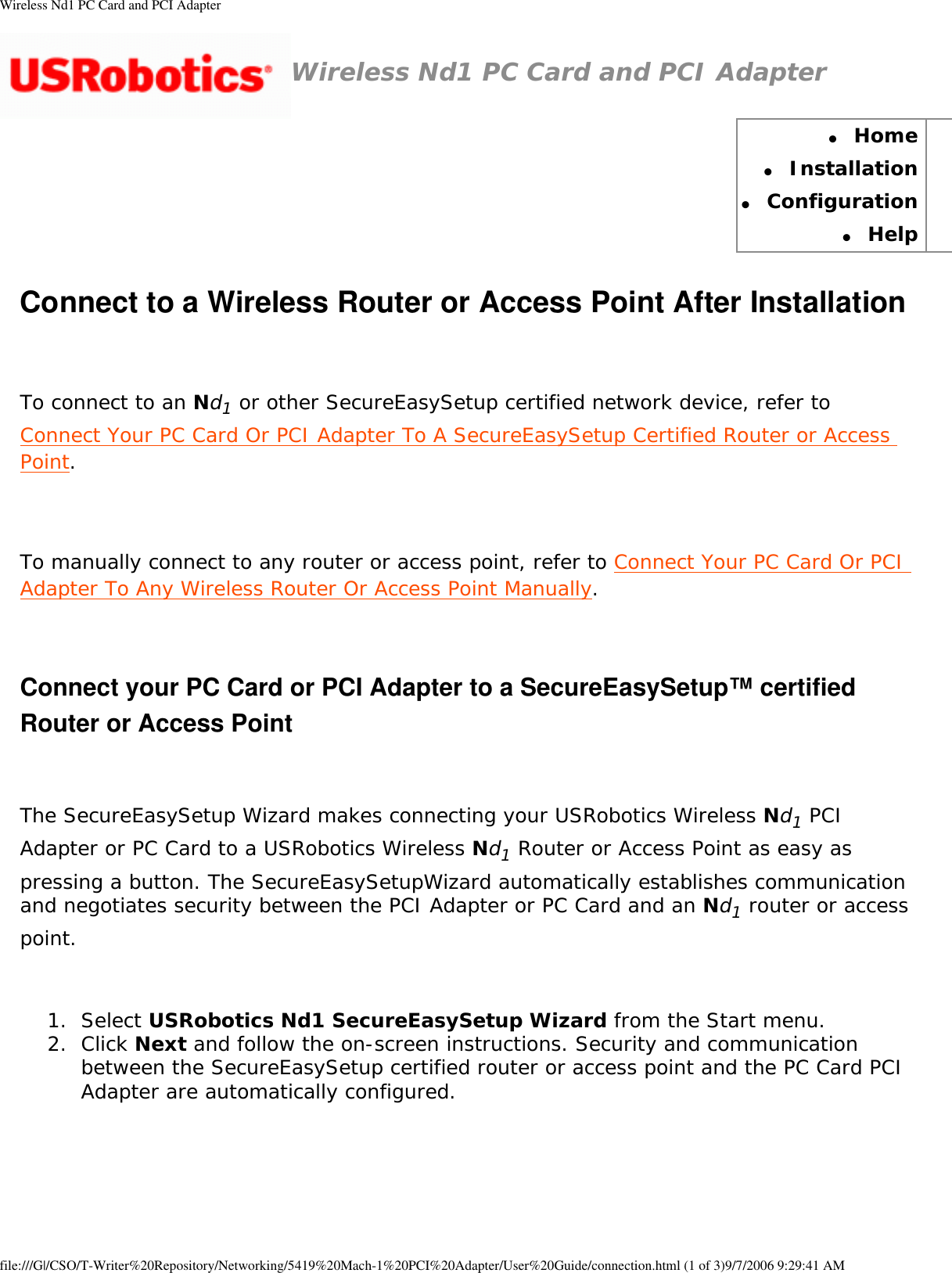 Page 24 of GemTek Technology C950622G Wireless Nd1 PC Card User Manual Wireless Nd1 PC Card and PCI Adapter