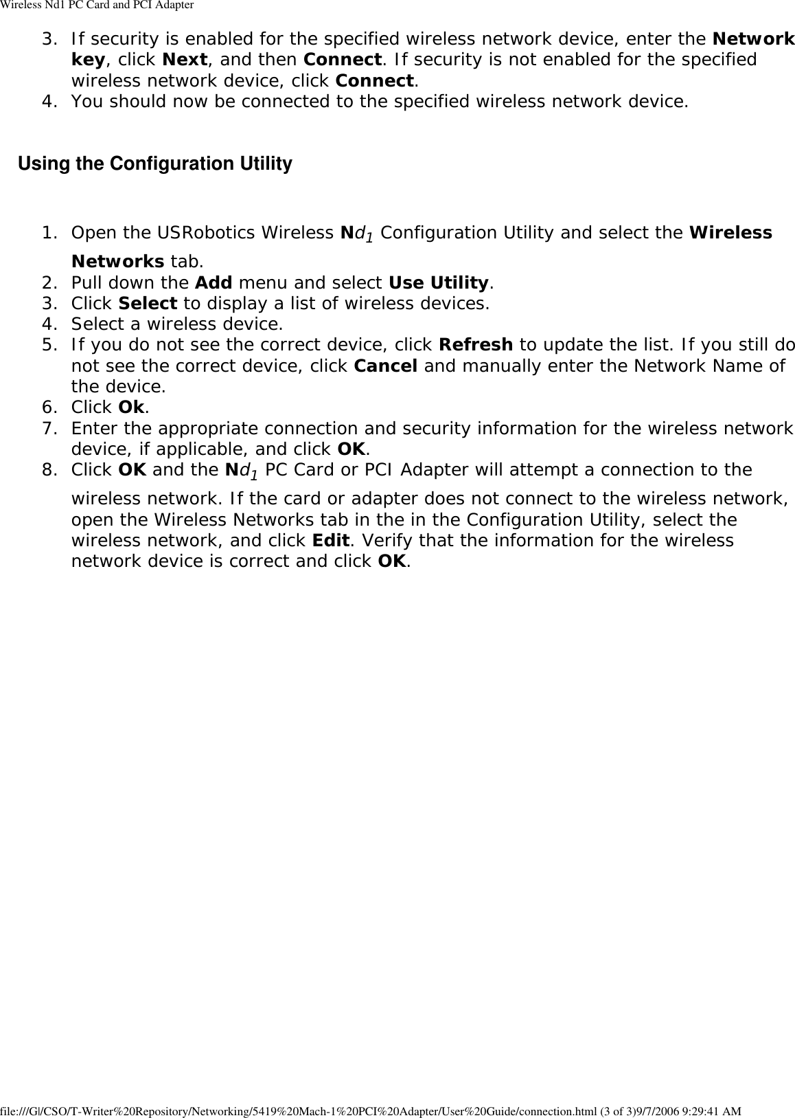 Page 26 of GemTek Technology C950622G Wireless Nd1 PC Card User Manual Wireless Nd1 PC Card and PCI Adapter