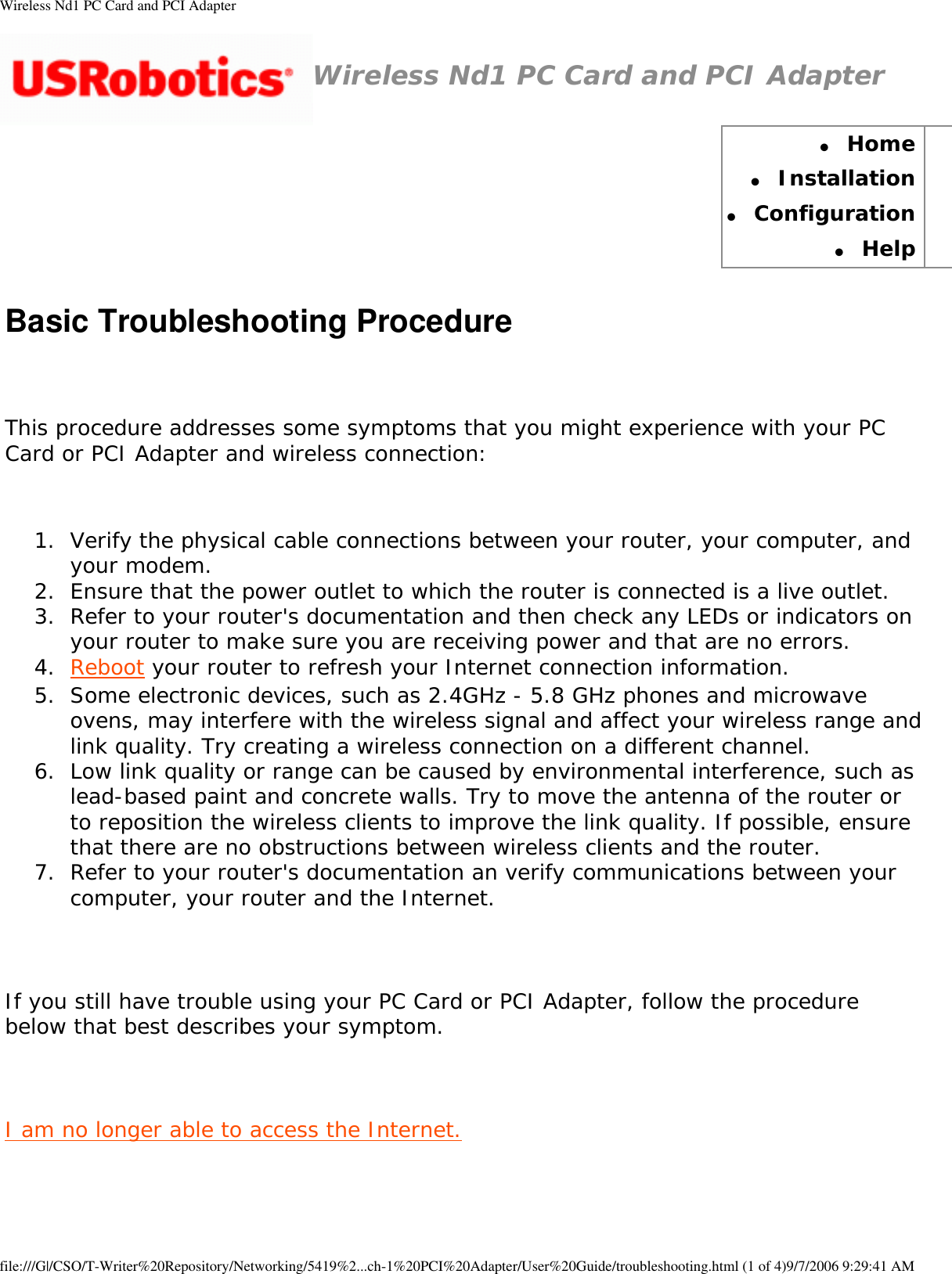 Page 30 of GemTek Technology C950622G Wireless Nd1 PC Card User Manual Wireless Nd1 PC Card and PCI Adapter