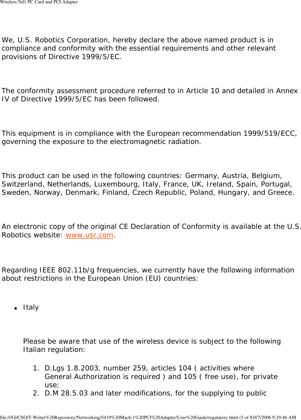 Page 68 of GemTek Technology C950622G Wireless Nd1 PC Card User Manual Wireless Nd1 PC Card and PCI Adapter