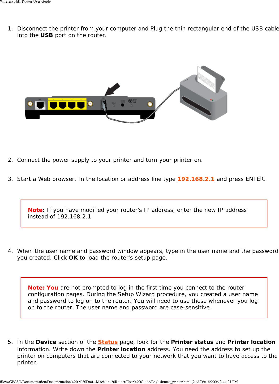 Page 49 of GemTek Technology R950630GN USRobotics Wireless Nd1 Router User Manual Wireless Nd1 Router User Guide