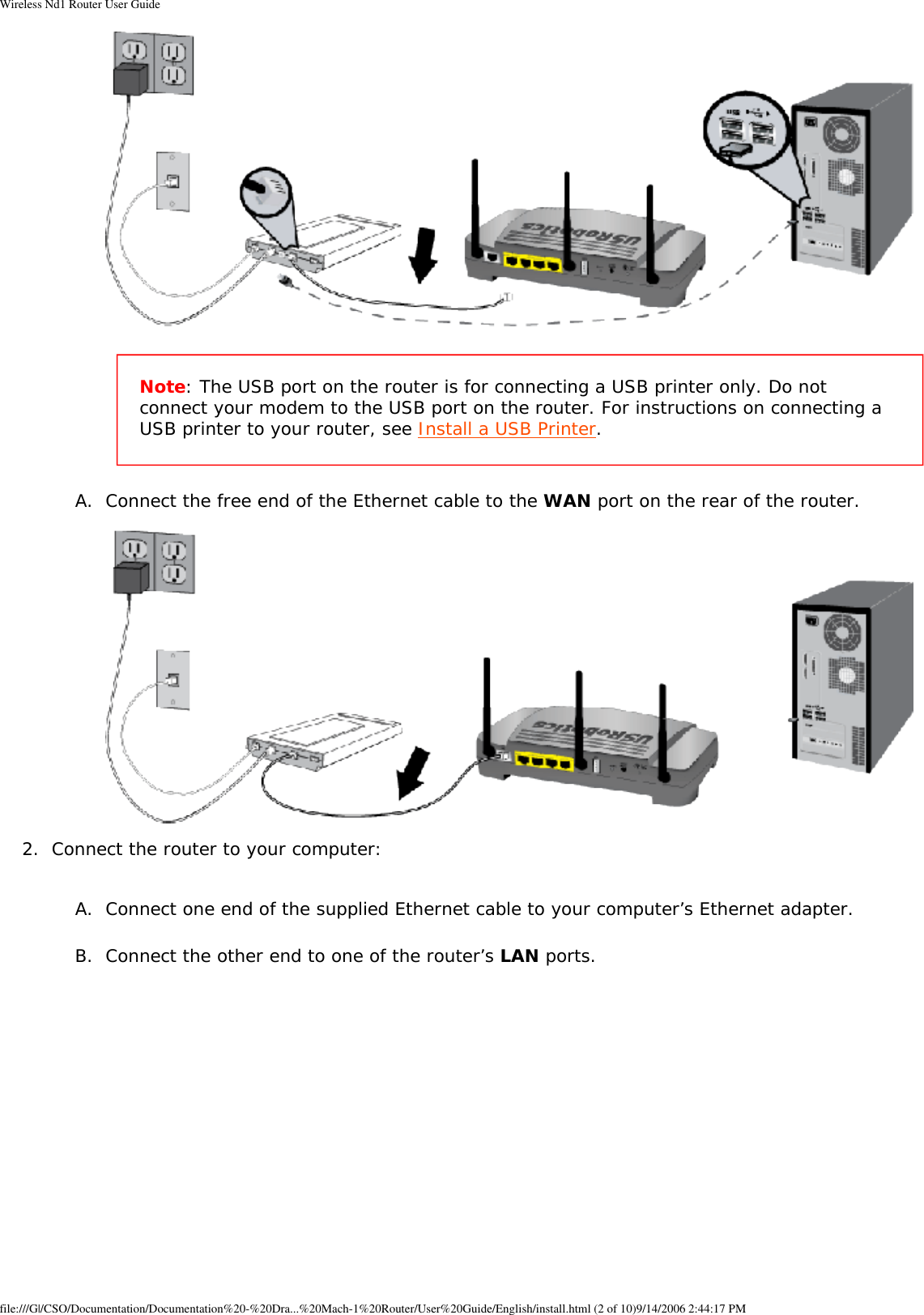 Page 9 of GemTek Technology R950630GN USRobotics Wireless Nd1 Router User Manual Wireless Nd1 Router User Guide