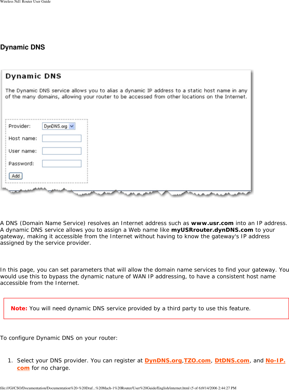 Page 10 of GemTek Technology R950630GN USRobotics Wireless Nd1 Router User Manual Wireless Nd1 Router User Guide