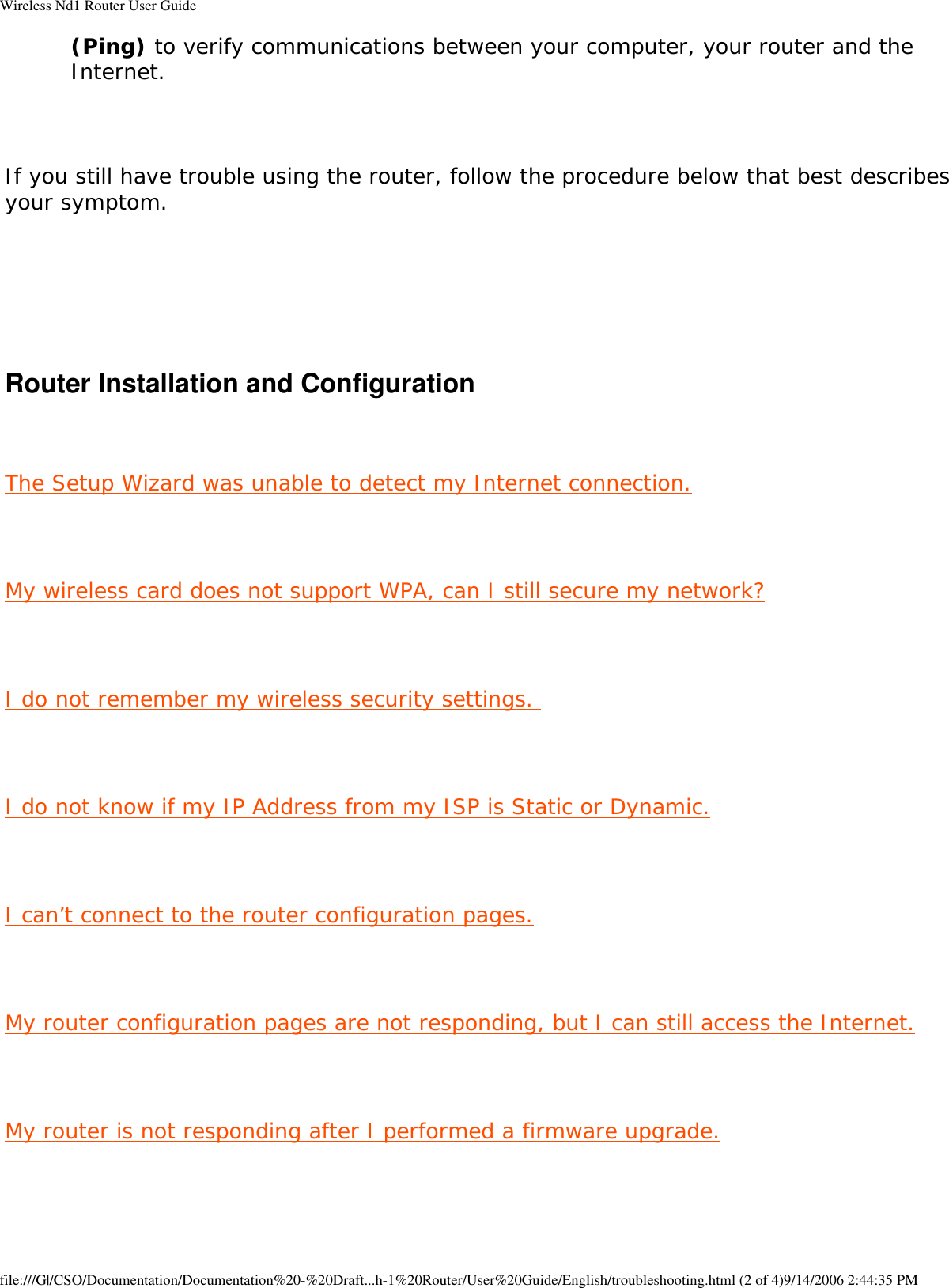 Page 64 of GemTek Technology R950630GN USRobotics Wireless Nd1 Router User Manual Wireless Nd1 Router User Guide