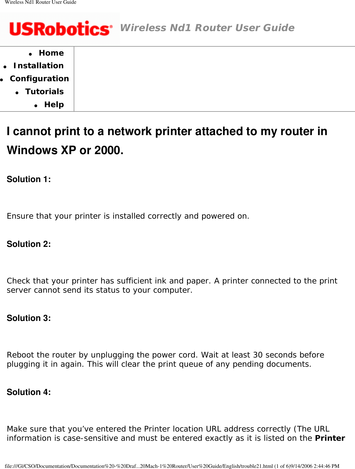 Page 43 of GemTek Technology R950630GN USRobotics Wireless Nd1 Router User Manual Wireless Nd1 Router User Guide