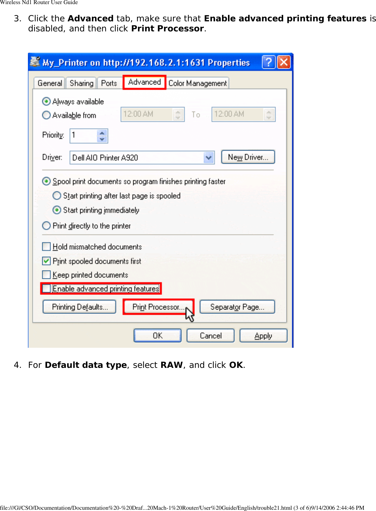 Page 45 of GemTek Technology R950630GN USRobotics Wireless Nd1 Router User Manual Wireless Nd1 Router User Guide