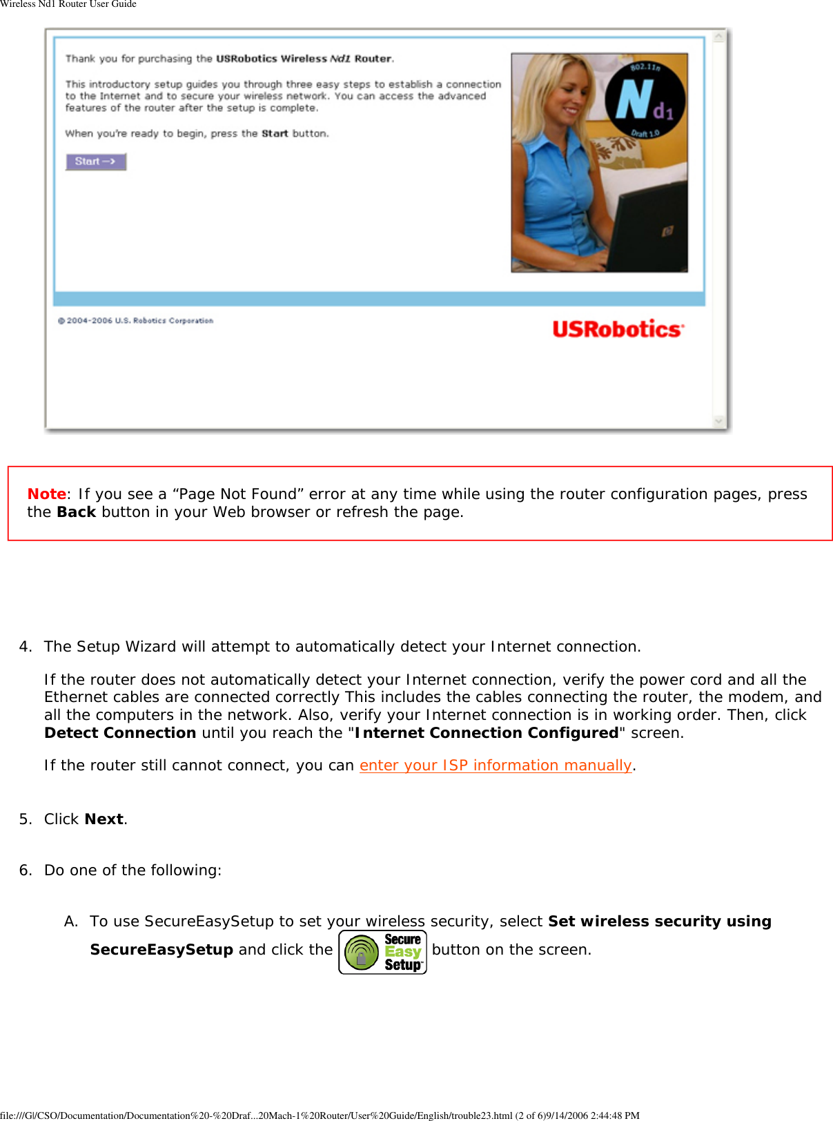 Page 51 of GemTek Technology R950630GN USRobotics Wireless Nd1 Router User Manual Wireless Nd1 Router User Guide