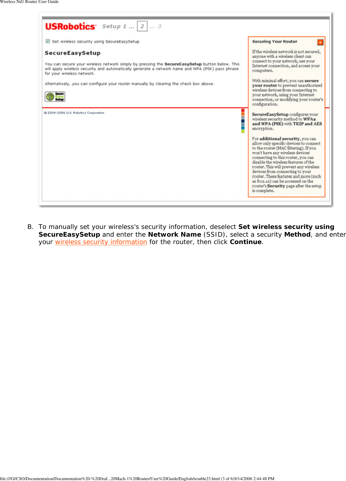 Page 52 of GemTek Technology R950630GN USRobotics Wireless Nd1 Router User Manual Wireless Nd1 Router User Guide