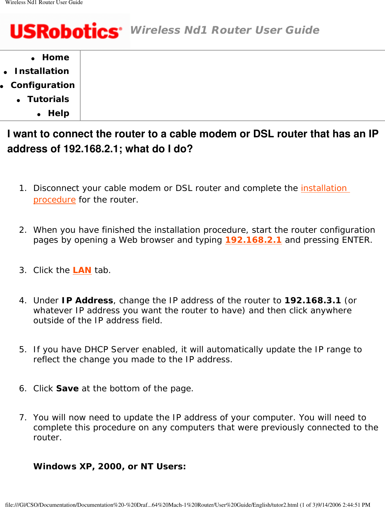 Page 11 of GemTek Technology R950630GN USRobotics Wireless Nd1 Router User Manual Wireless Nd1 Router User Guide