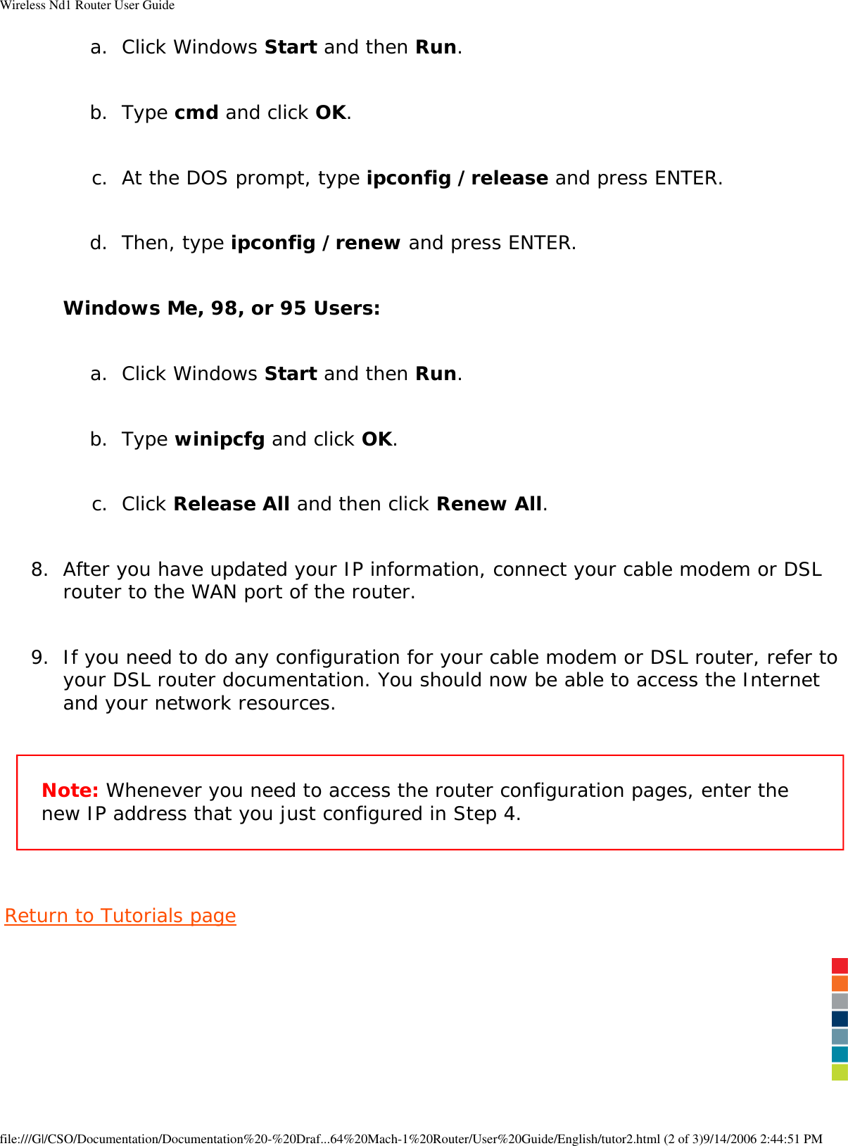 Page 12 of GemTek Technology R950630GN USRobotics Wireless Nd1 Router User Manual Wireless Nd1 Router User Guide