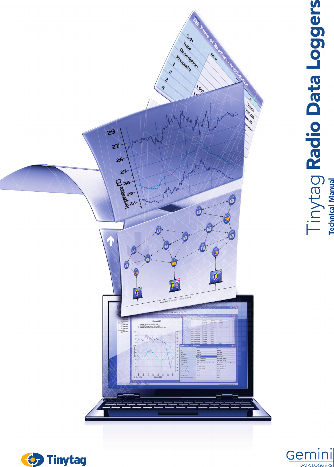 Gemini Data Loggers TGRF3XXXC Wireless Data Logging System 3000