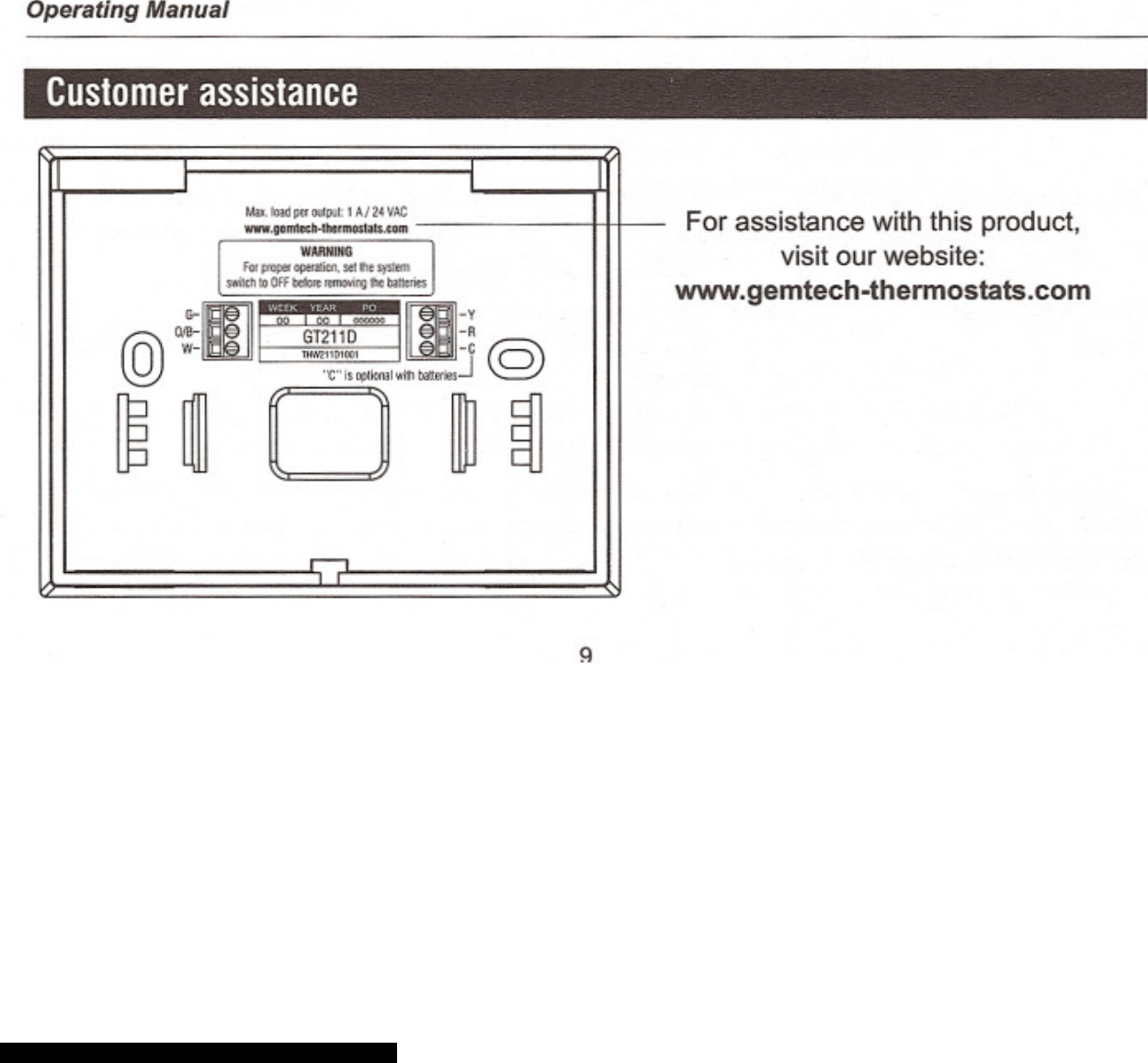 Page 12 of 12 - Gemtech Gemtech-Gt110D-Operating-Manual-820230 ManualsLib - Makes It Easy To Find Manuals Online! User Manual