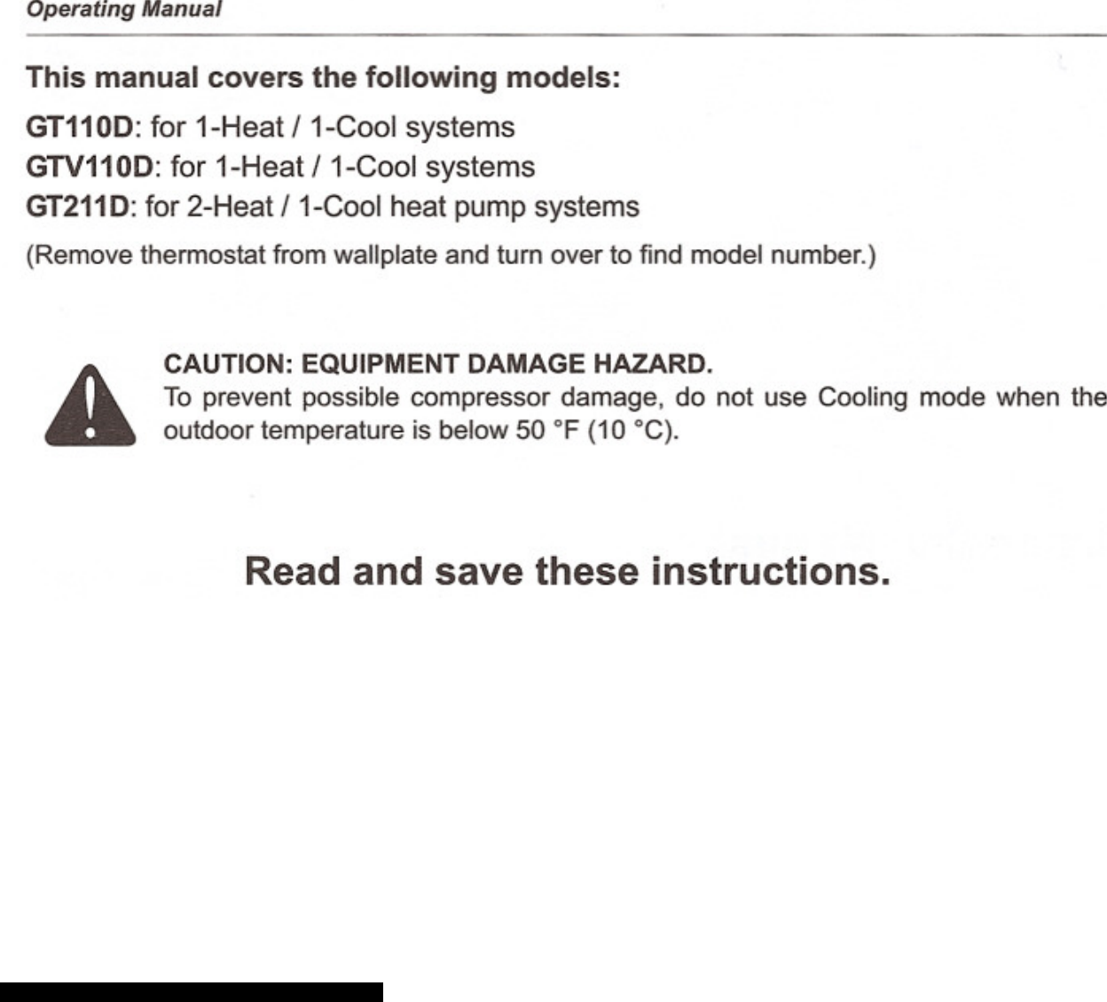 Page 2 of 12 - Gemtech Gemtech-Gt110D-Operating-Manual-820230 ManualsLib - Makes It Easy To Find Manuals Online! User Manual