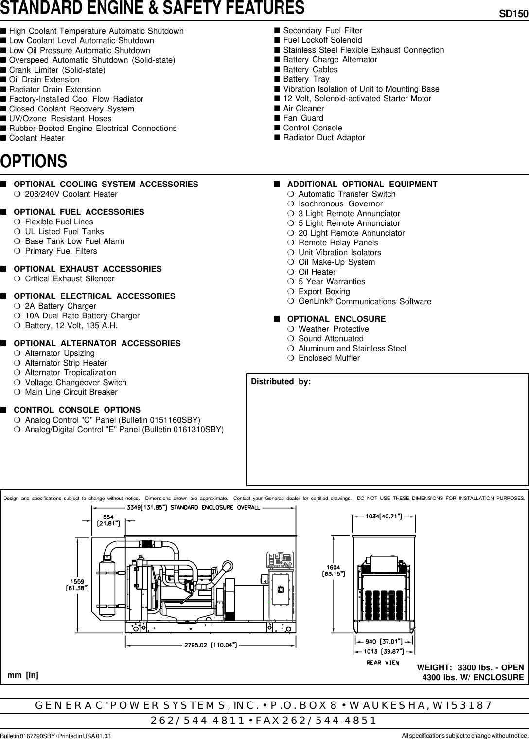 Page 4 of 4 - Generac-Power-Systems Generac-Power-Systems-Sd150-Users-Manual- SD100  Generac-power-systems-sd150-users-manual