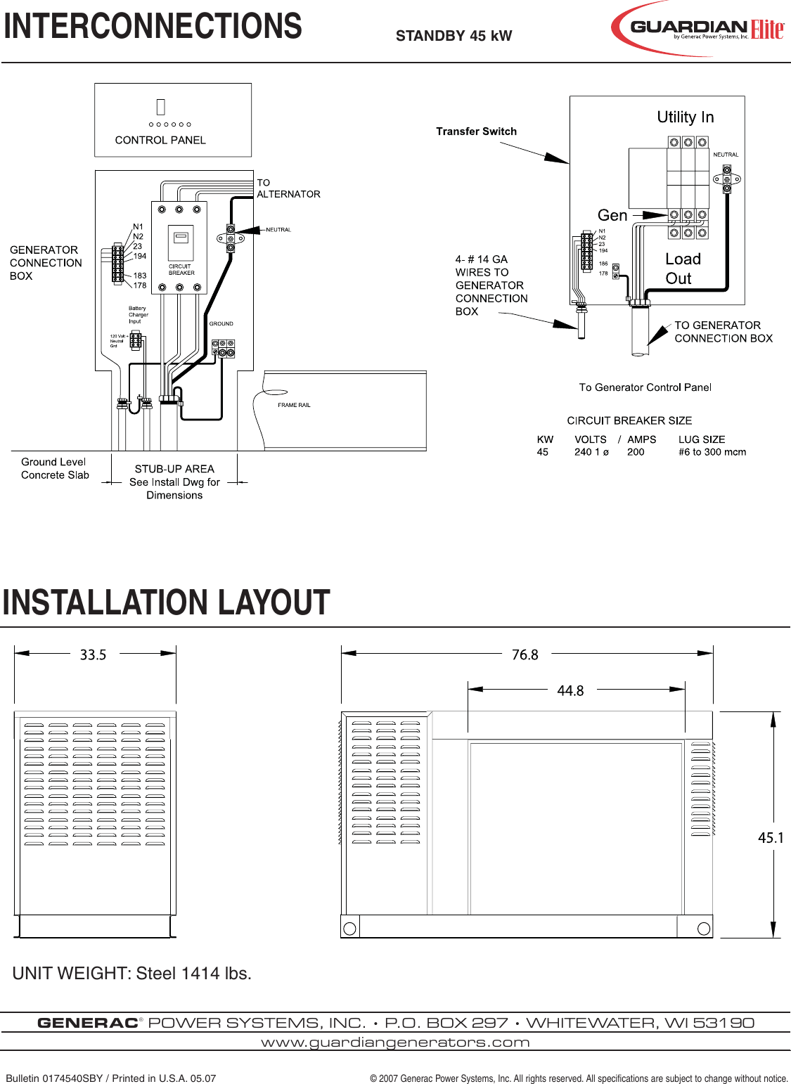 Page 4 of 4 - Generac-Power-Systems Generac-Power-Systems-Whisper--5261-Users-Manual- 0174540SBY GuardEliteHSB 45 KWLC Generac-power-systems-whisper--5261-users-manual