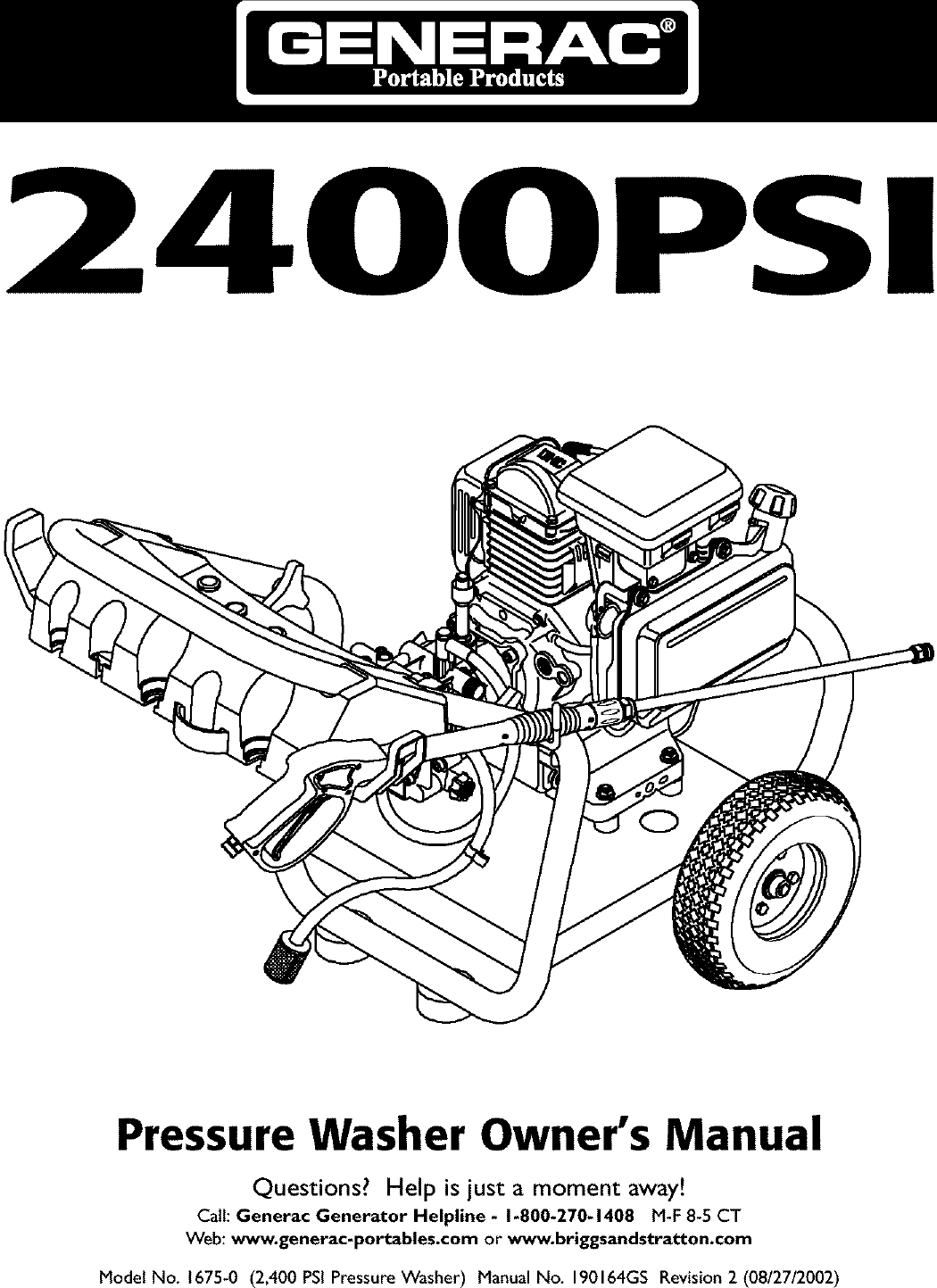 Generac Pressure Washer Repair Manual