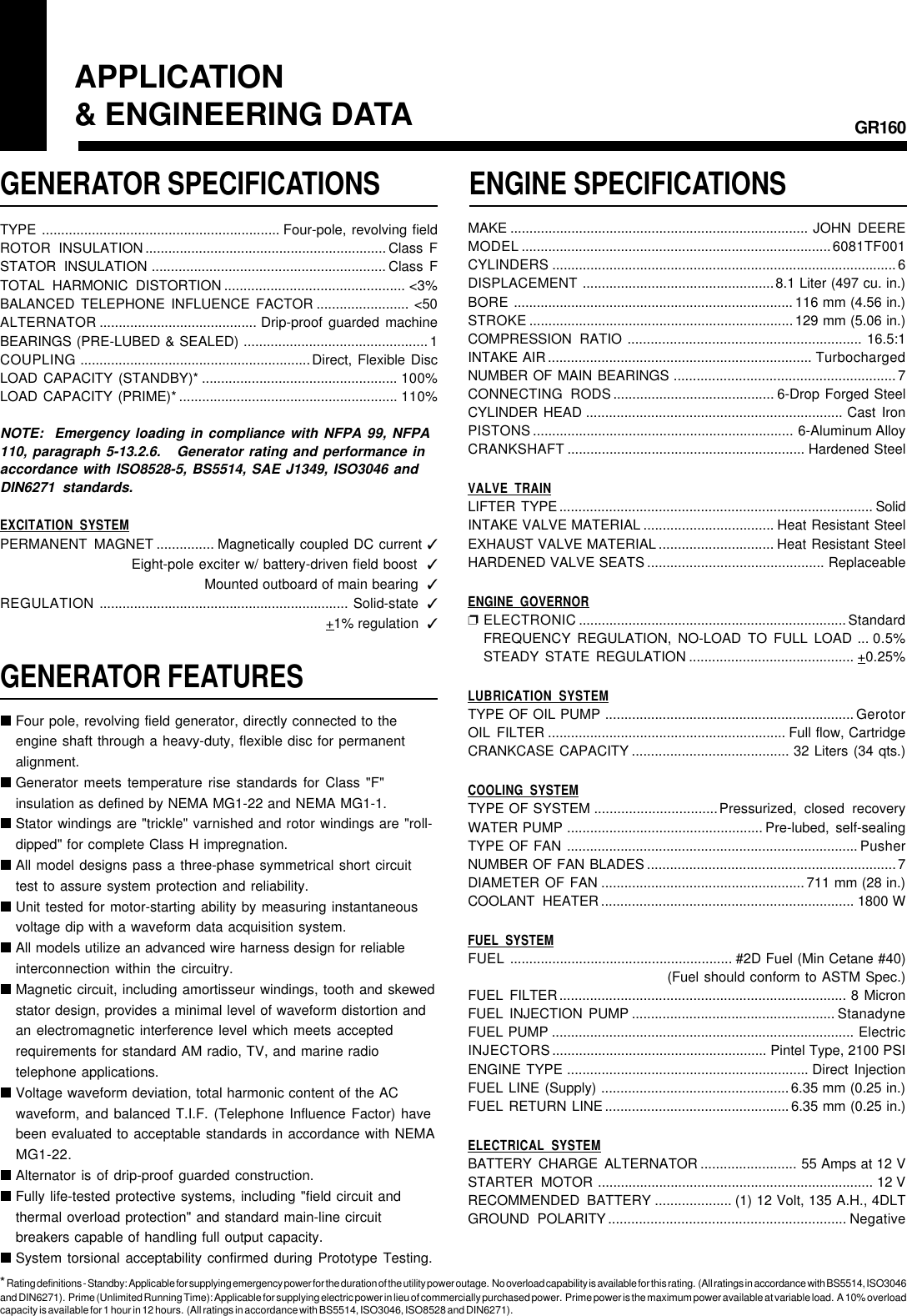 Page 2 of 4 - Generac Generac-Gr160-Users-Manual- GR160 Specs 0160830SBY  Generac-gr160-users-manual