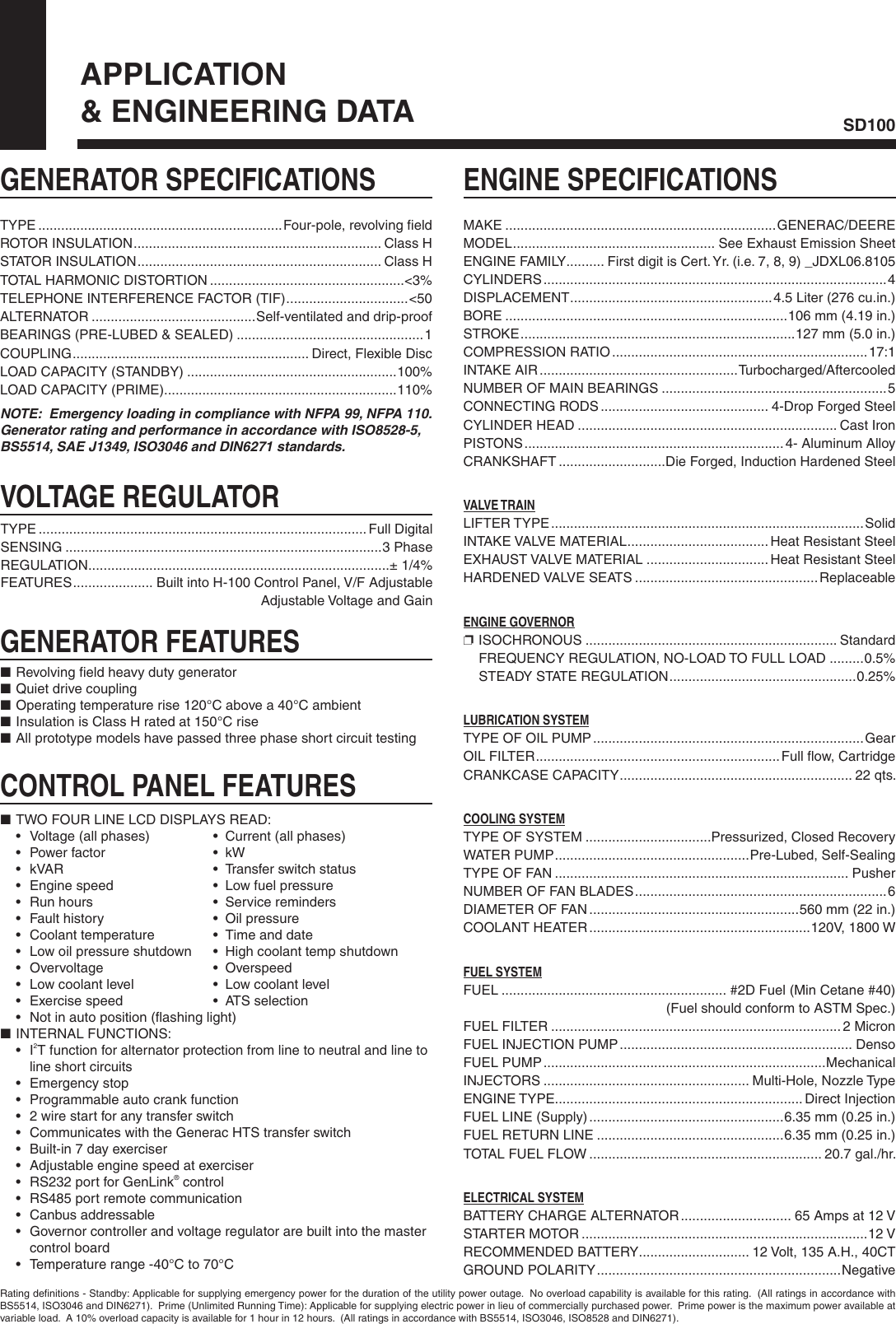 Page 2 of 4 - Generac Generac-Sd100-Users-Manual-  Generac-sd100-users-manual