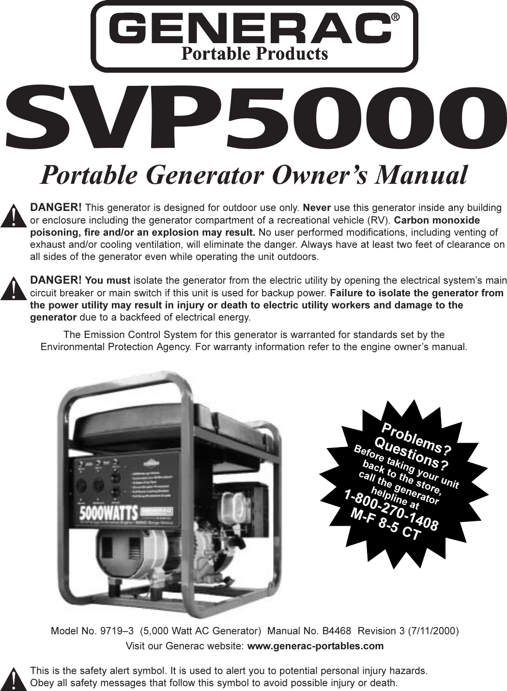 Generac Svp5000 97193 Users Manual 9719_3en3