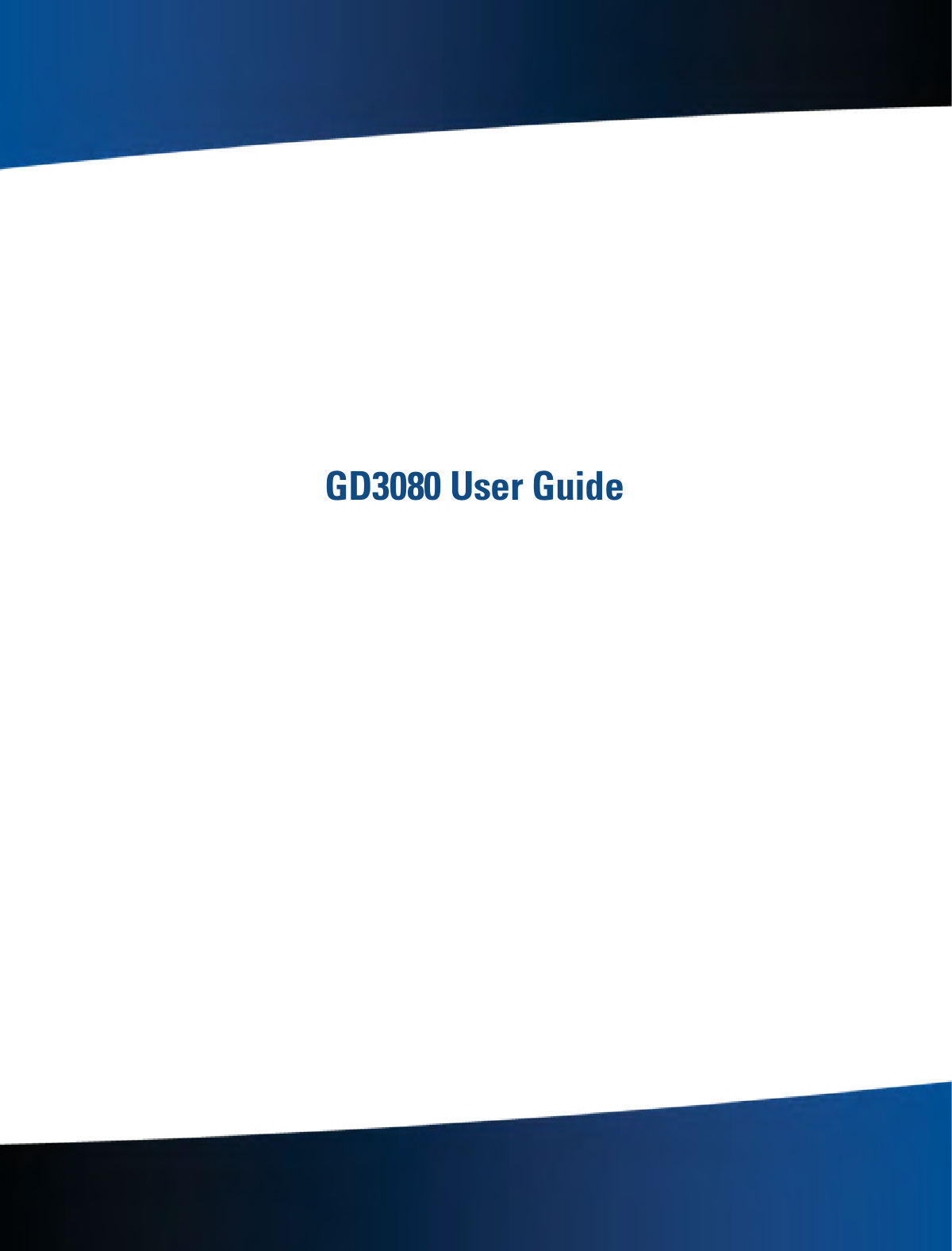 General Dynamics Itronix | 72-0138-001  GD3080 User Guide
