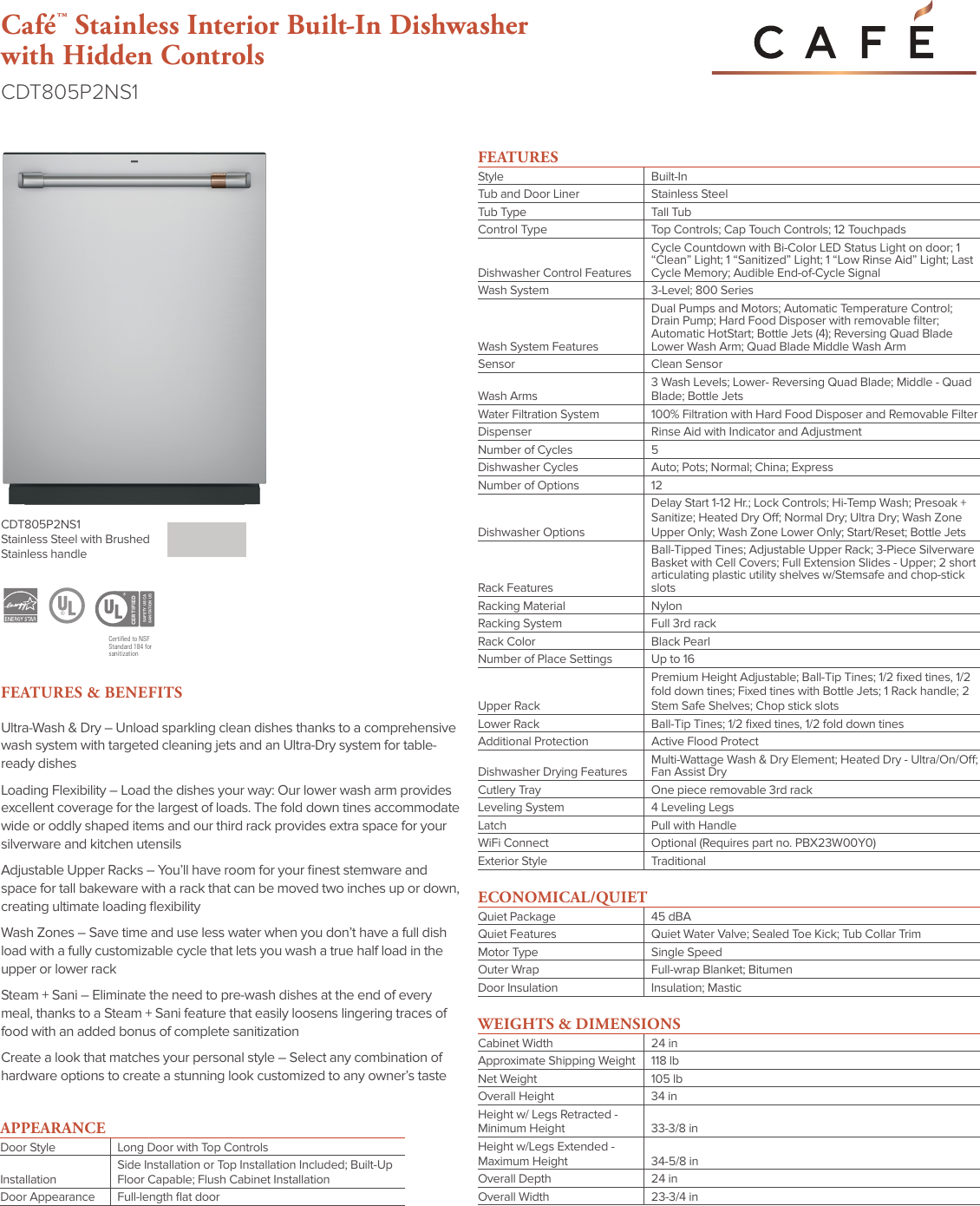 Page 1 of 2 - General-Electric  CDT805P2NS1 19