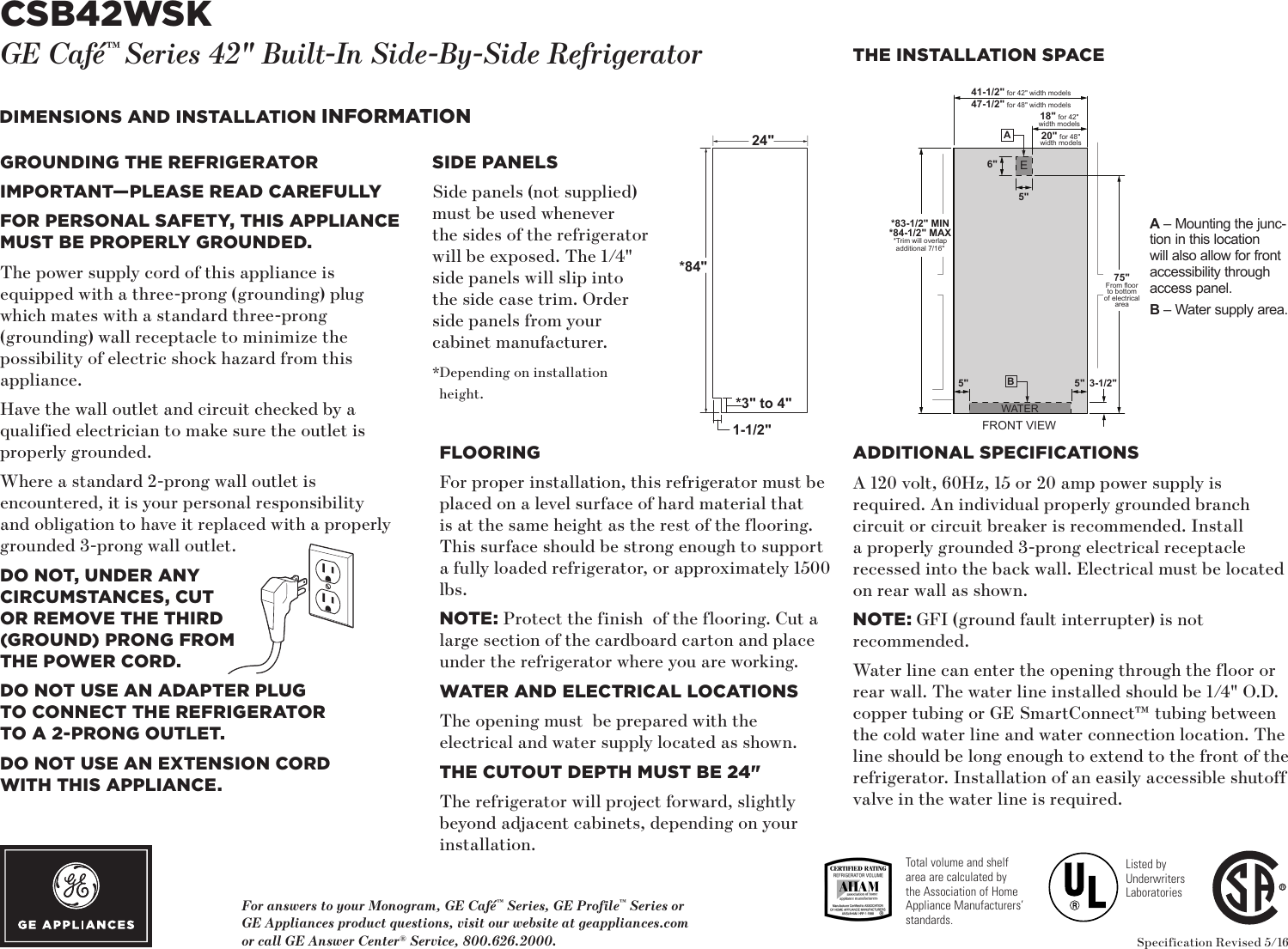 Page 2 of 3 - General-Electric  CSB42WSK C3