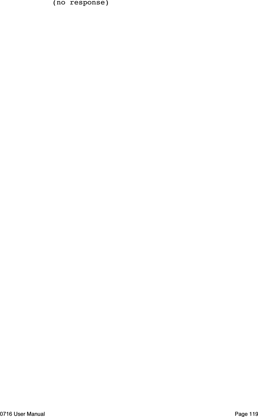 (no response)0716 User Manual  Page 119